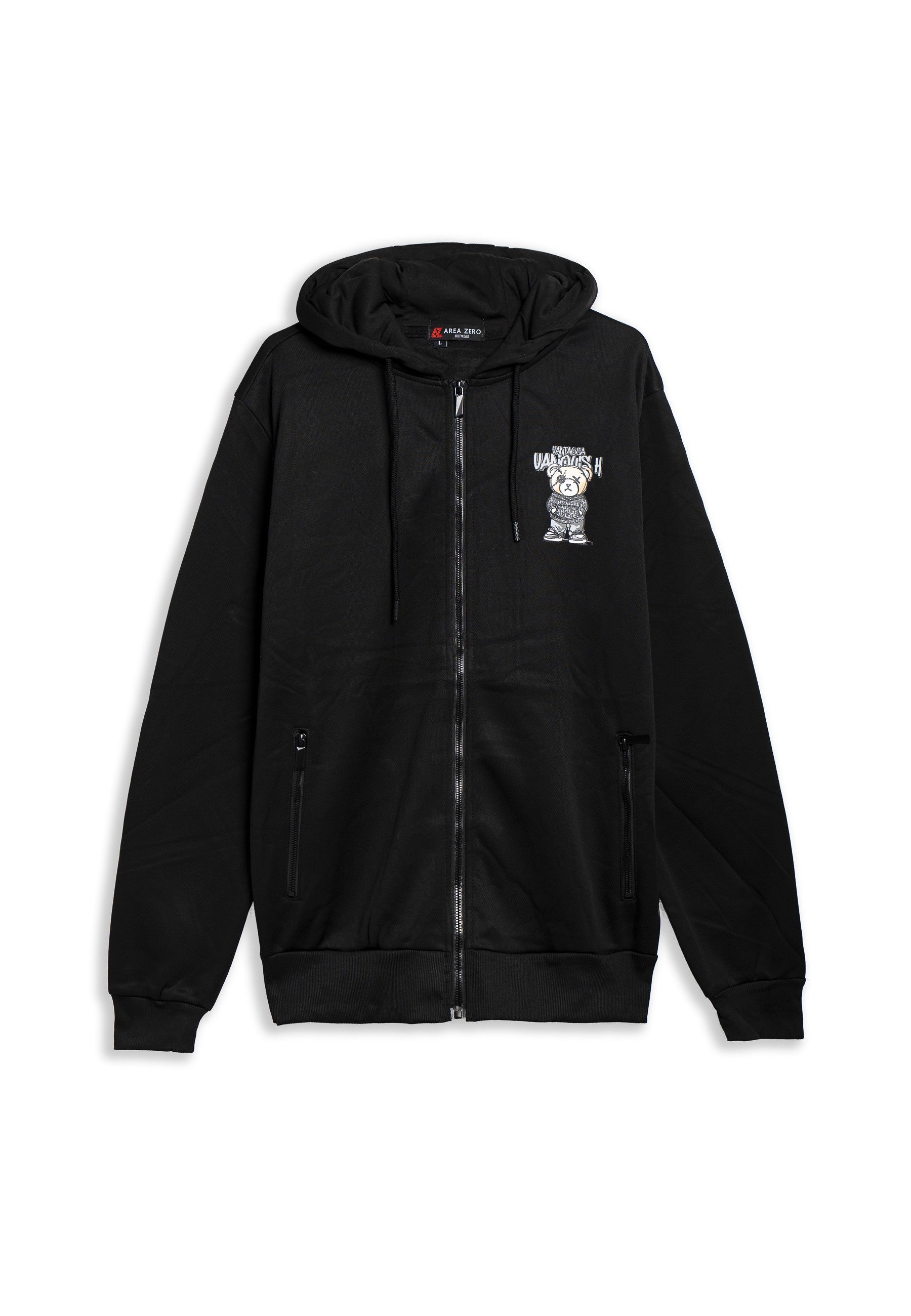 CHAQUETA AREA ZERO NEGRA/GRIS VANQUISH ANGRY BEAR TRACKJACKET