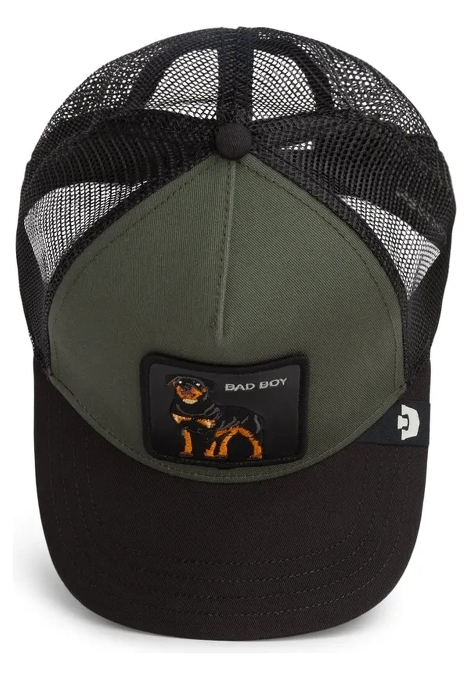 GORRA GOORIN NEGRA/KAKI ROTTWEILLER BAD BOY VOI09 TRUCKER CAP