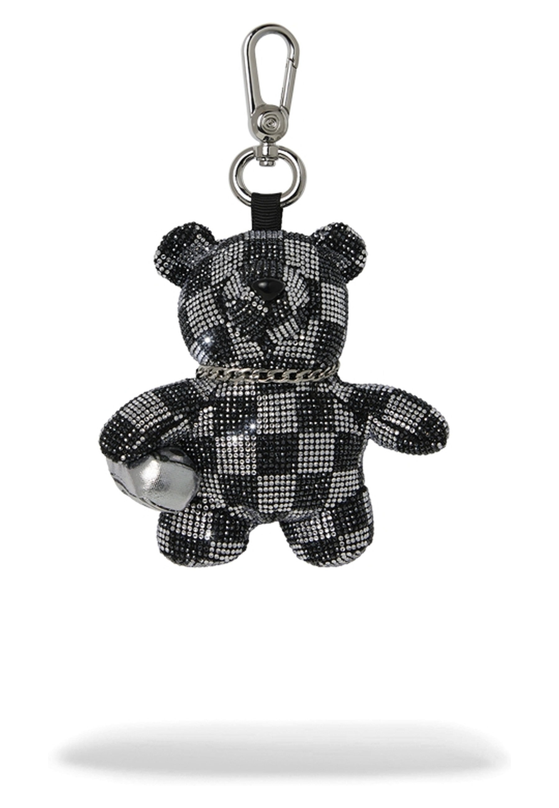 LLAVERO SPRAYGROUND NEGRO DIAMOND TEAR BEAR CUB KEYCHAIN