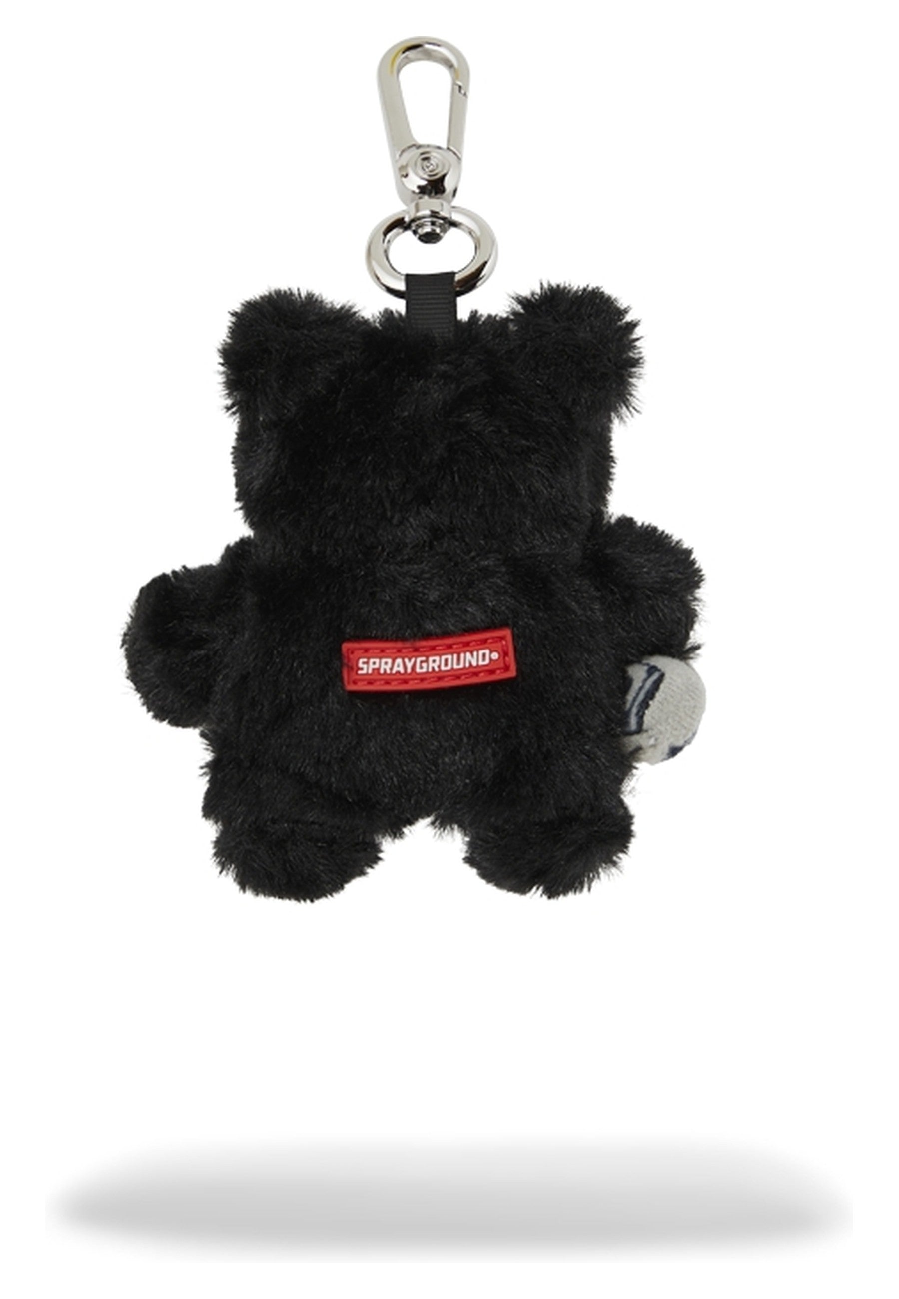 LLAVERO SPRAYGROUND NEGRO FUR CRAY BLACK BEAR CUB KEYCHAIN