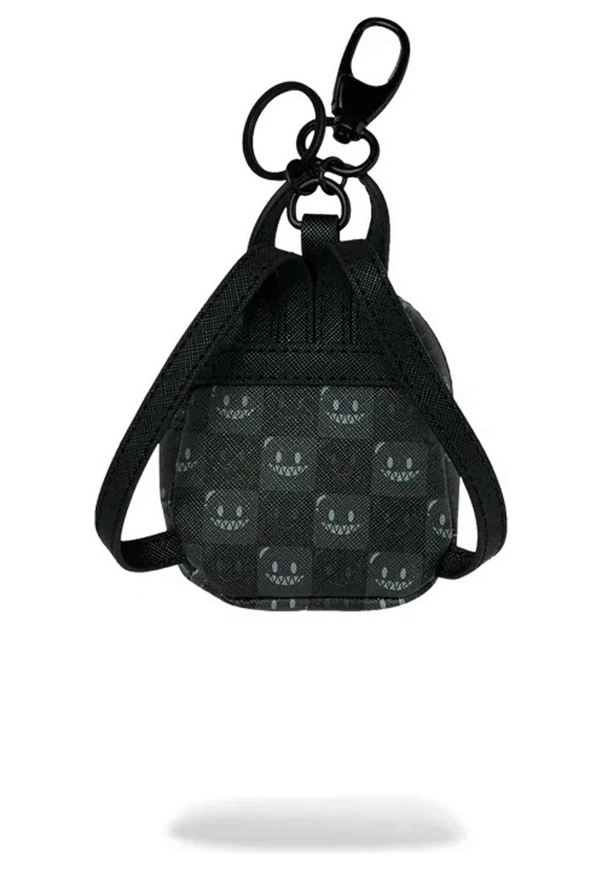 LLAVERO SPRAYGROUND NEGRO SHARK IN PARIS WTF BUBBLY BLACK CHECK KEYCHAIN