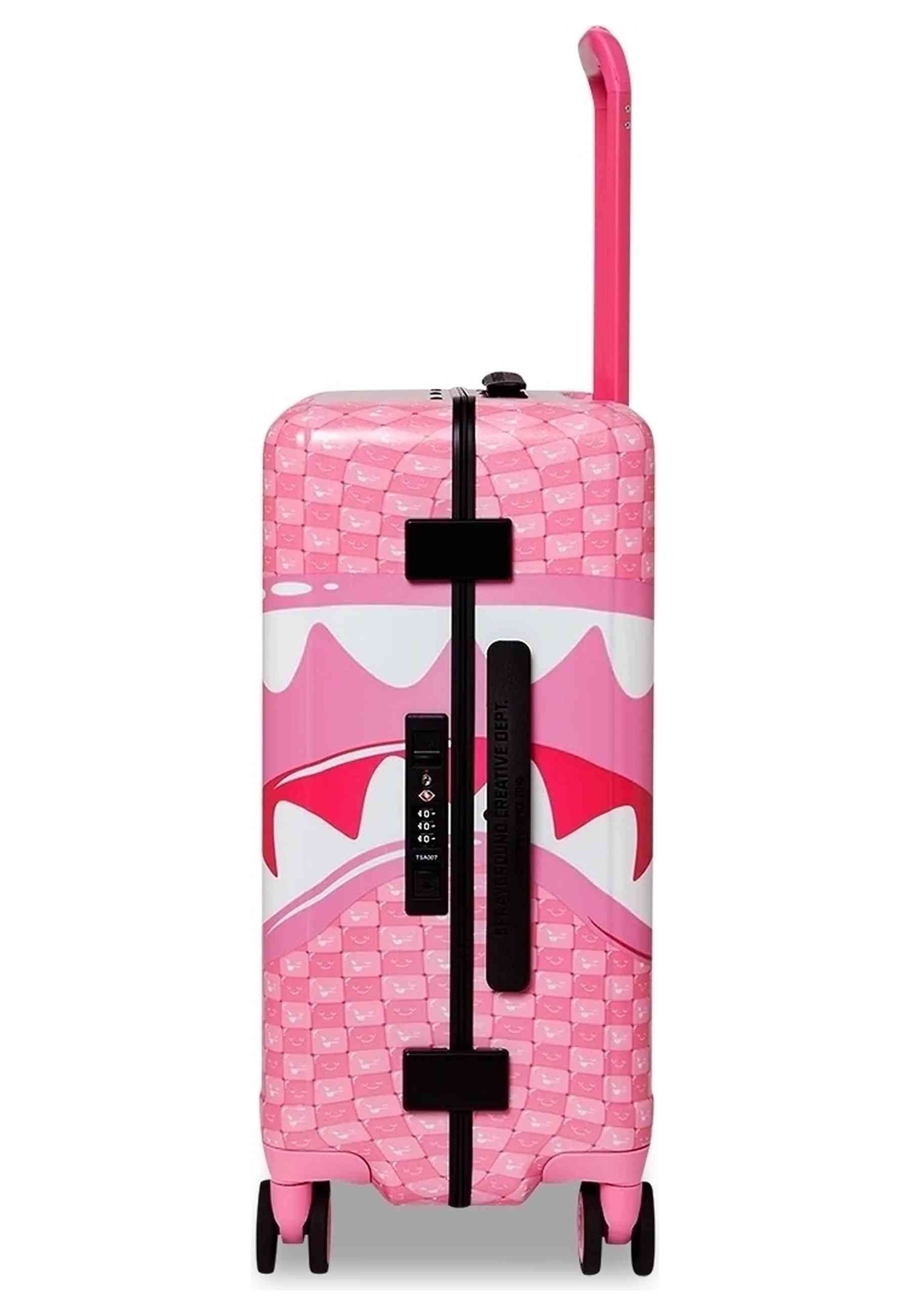MALETA SPRAYGROUND ROSA PINK NEW CHECK FACES CARRY-ON LUGGAGE