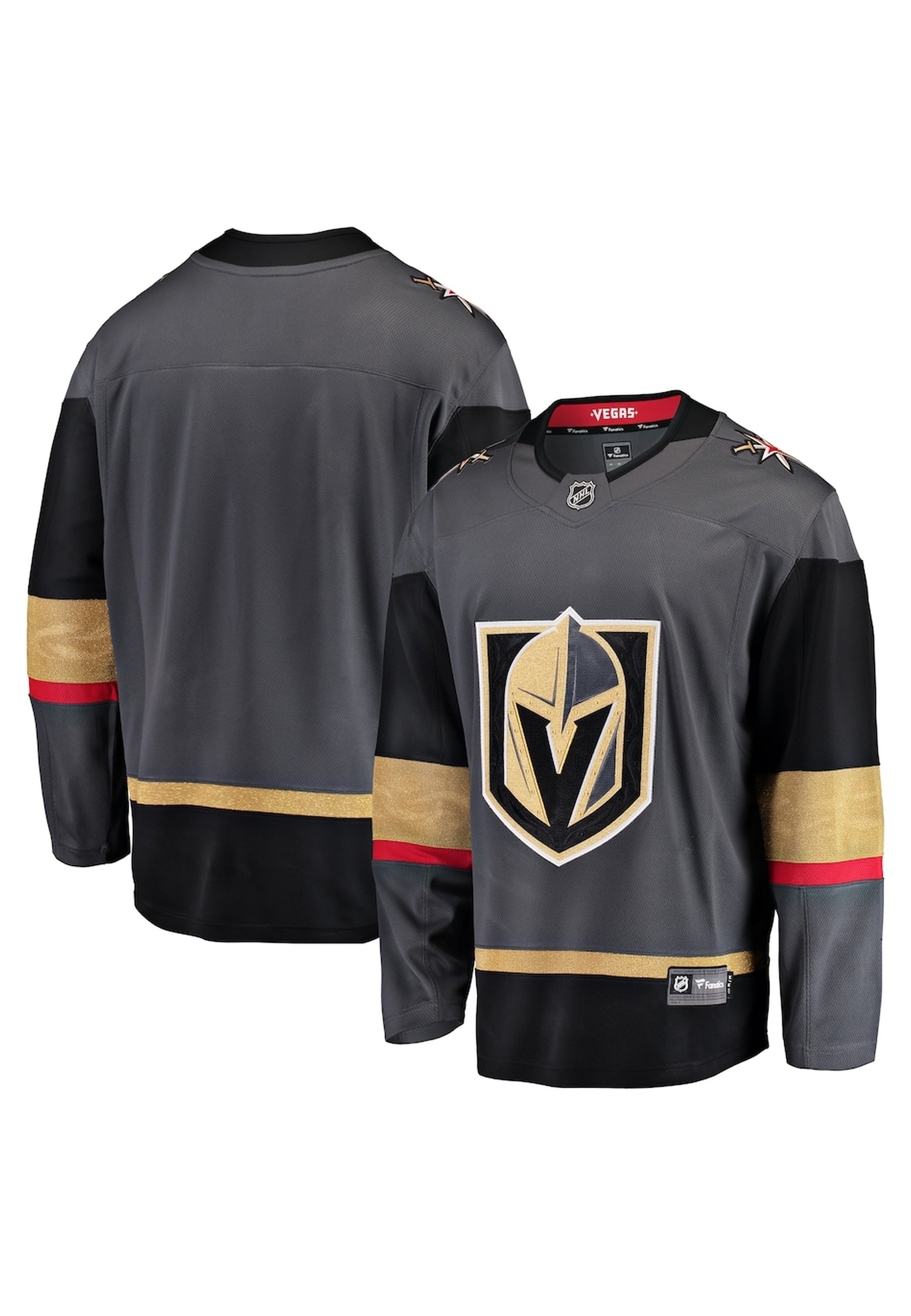 CAMISETA FANATICS NEGRA GOLDEN KNIGHTS NHL HOCKEY JERSEY