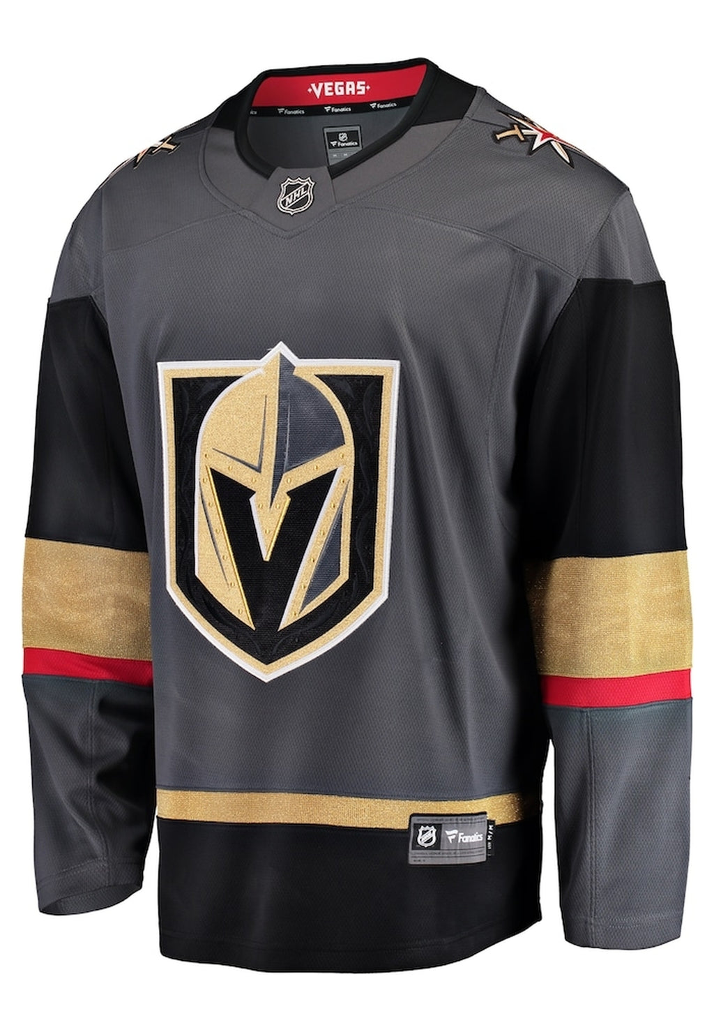 CAMISETA FANATICS NEGRA GOLDEN KNIGHTS NHL HOCKEY JERSEY