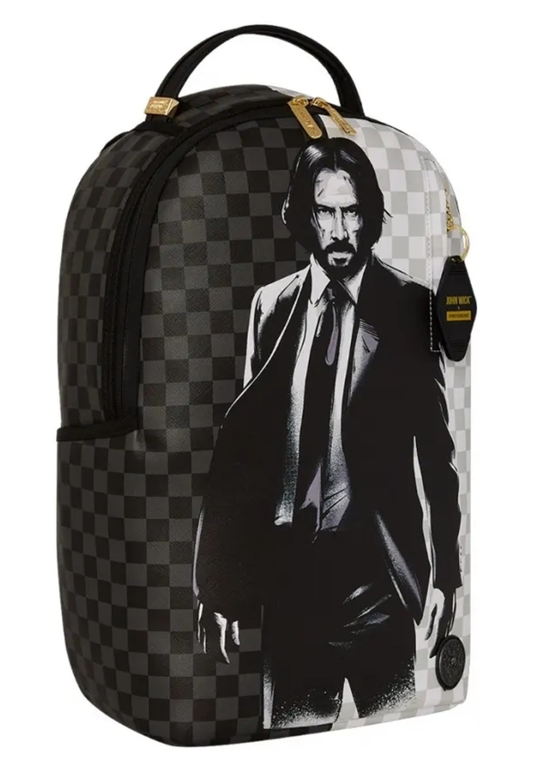 MOCHILA SPRAYGROUND NEGRA JOHN WICK SPLIT SHARKS IN PARIS BACKPACK