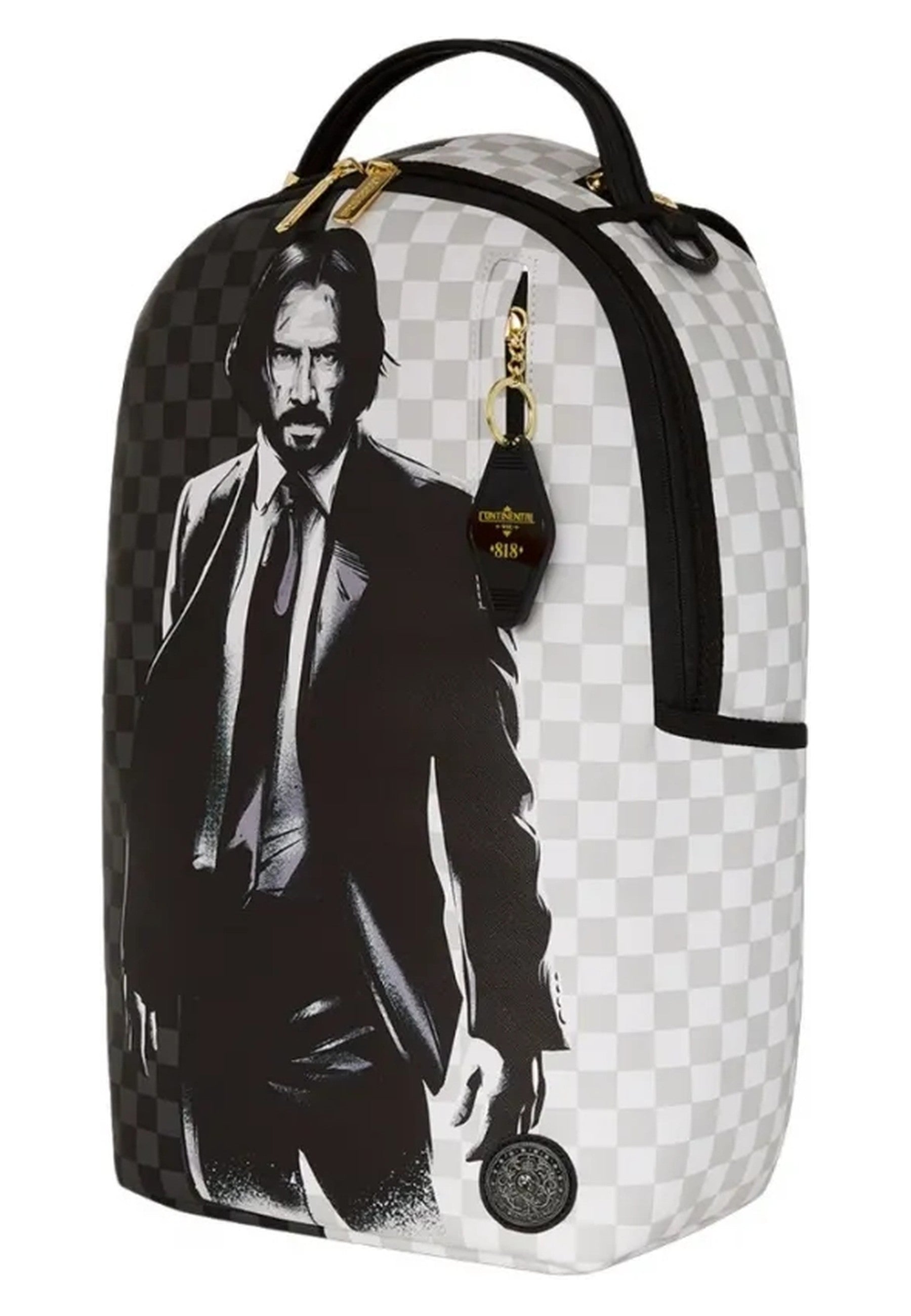 MOCHILA SPRAYGROUND NEGRA JOHN WICK SPLIT SHARKS IN PARIS BACKPACK