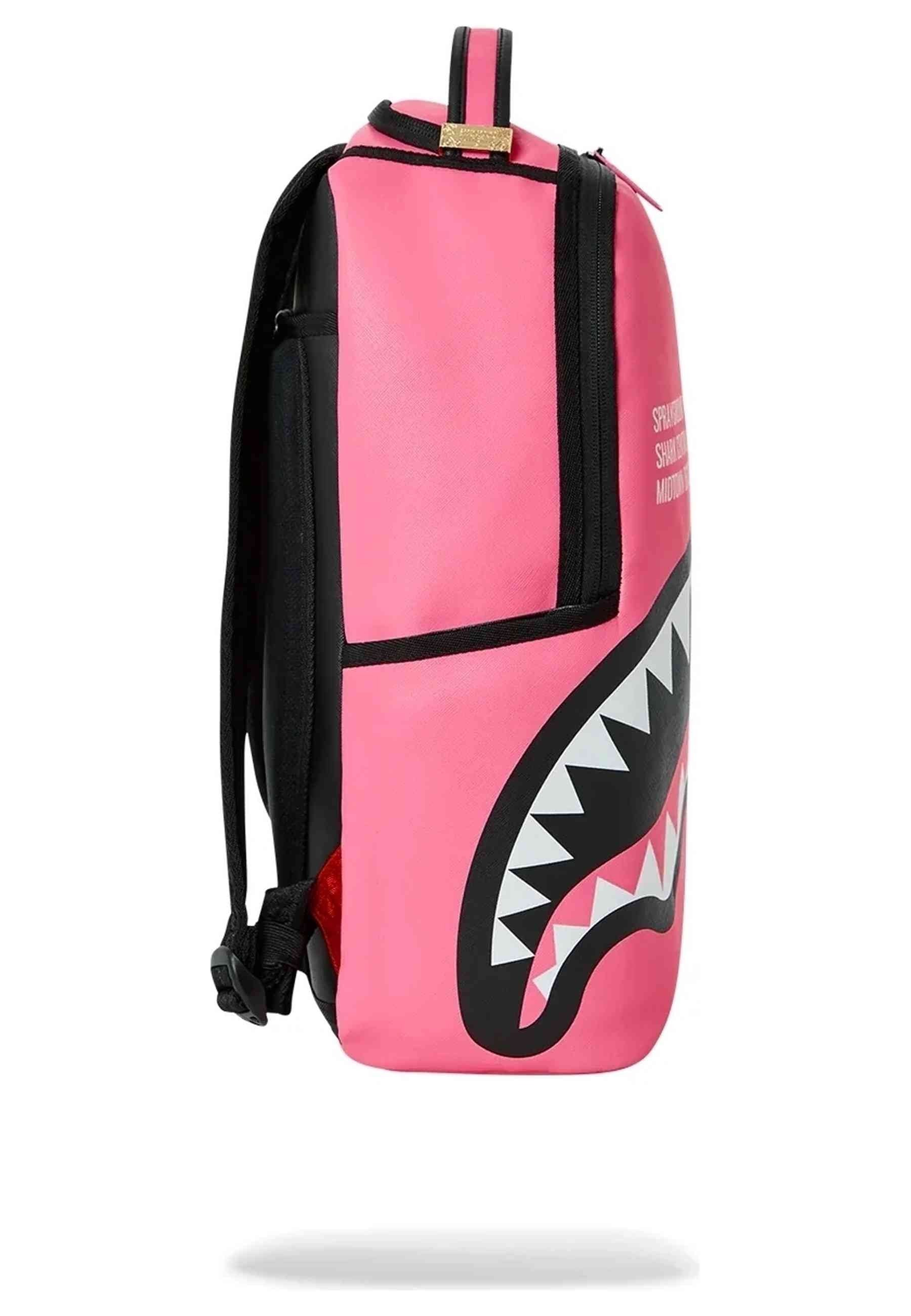 MOCHILA SPRAUGROND ROSA SHARK CENTRAL PINK EMBROIDERED SHARK BACKPACK