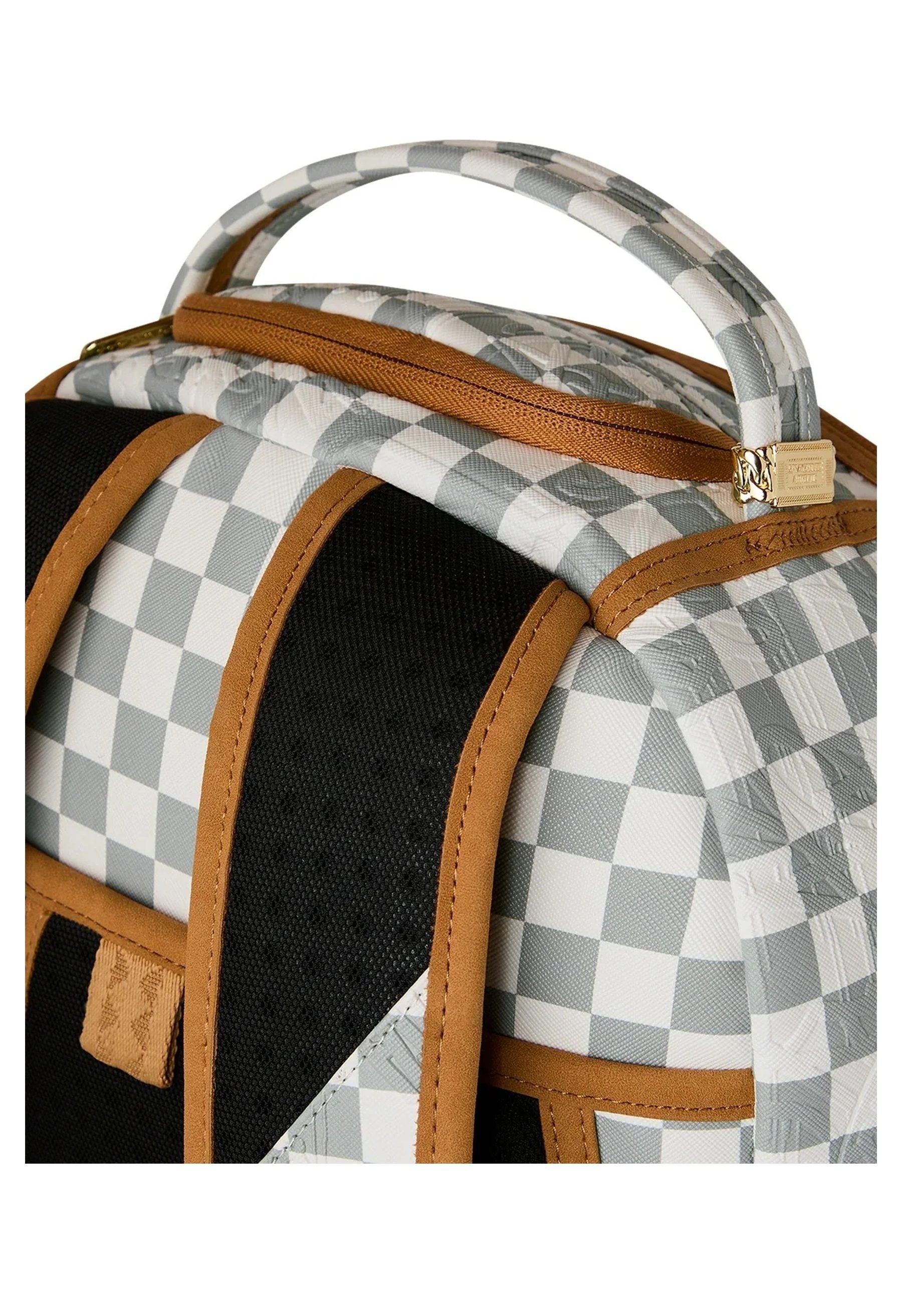 MOCHILA SPRAYGROUND BLANCA GRAFF EMBOSSED CREAM CHECK BACKPACK
