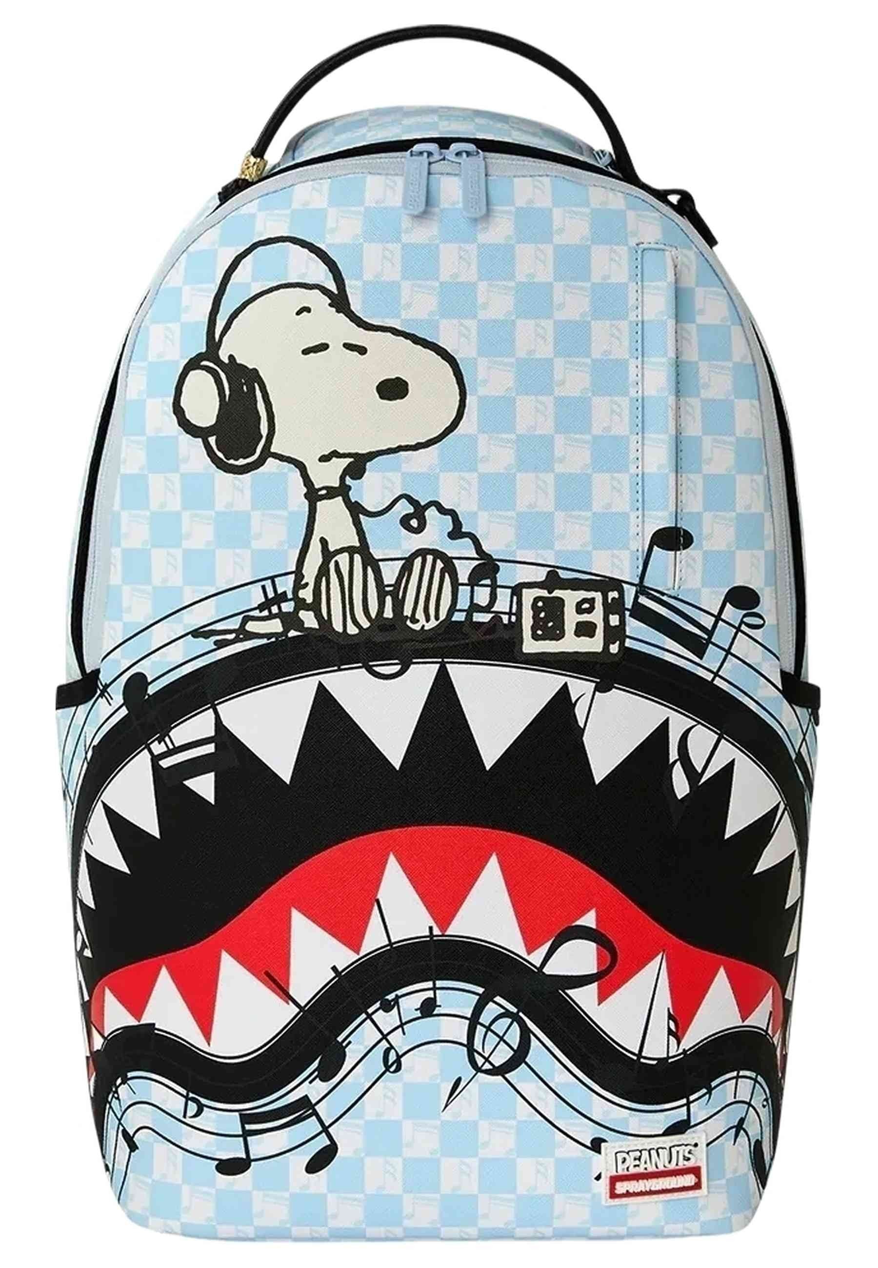 MOCHILA SPRAYGROUND CELESTE CHECKERED PEANUTS SNOOPY JAMS BACKPACK