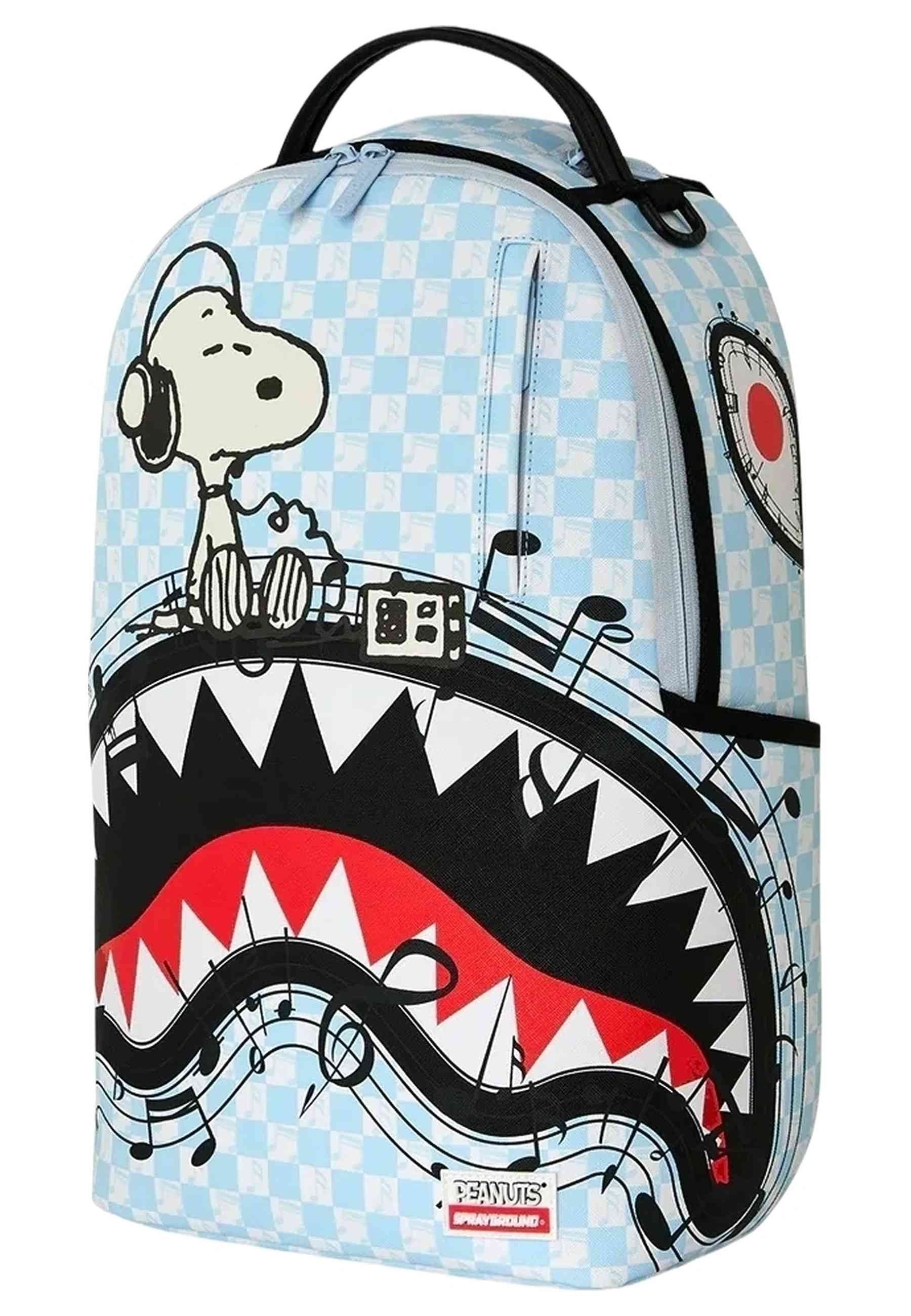 MOCHILA SPRAYGROUND CELESTE CHECKERED PEANUTS SNOOPY JAMS BACKPACK