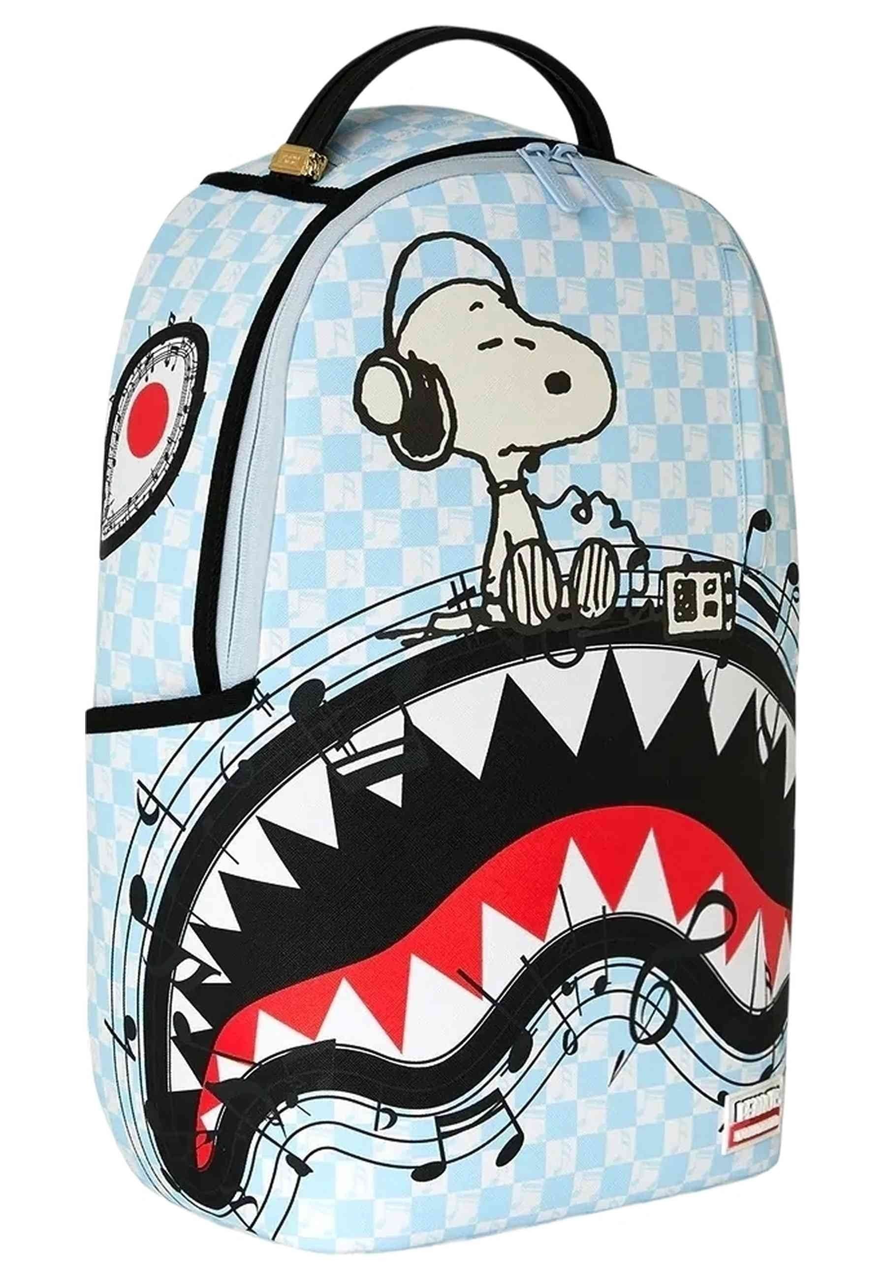 MOCHILA SPRAYGROUND CELESTE CHECKERED PEANUTS SNOOPY JAMS BACKPACK