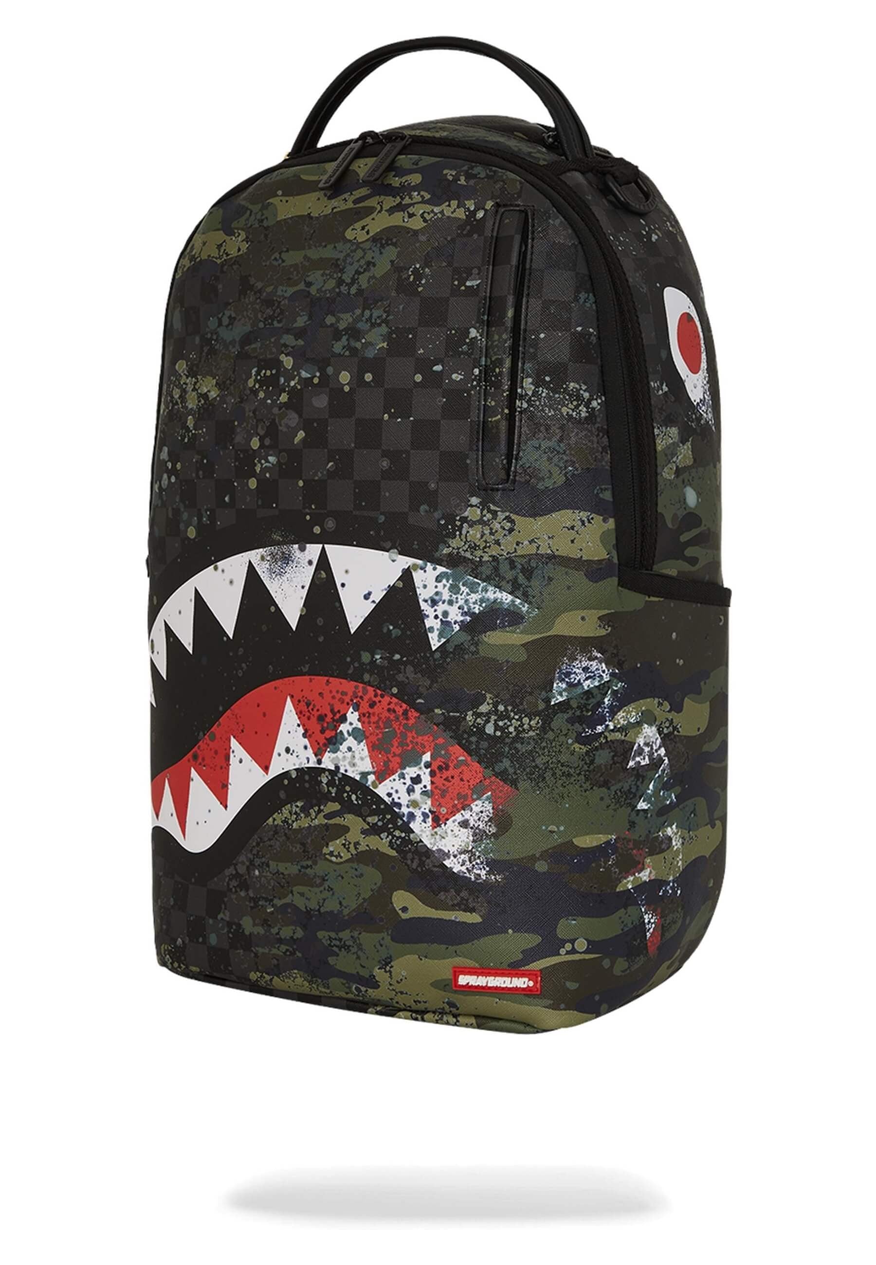 MOCHILA SPRAYGROUND GRIS CAMO SPLASH DLXSV BACKPACK