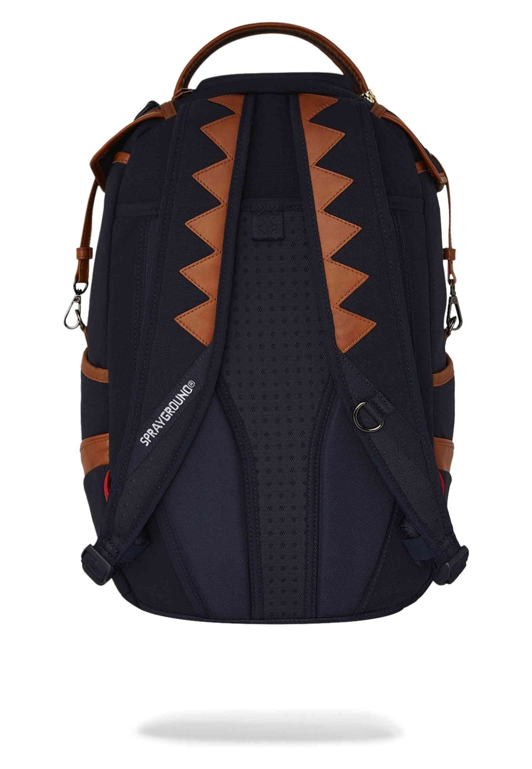 MOCHILA SPRAYGROUND MARINO WHISKEY THRONE BLUES DLXS CANVAS CARGO DLX