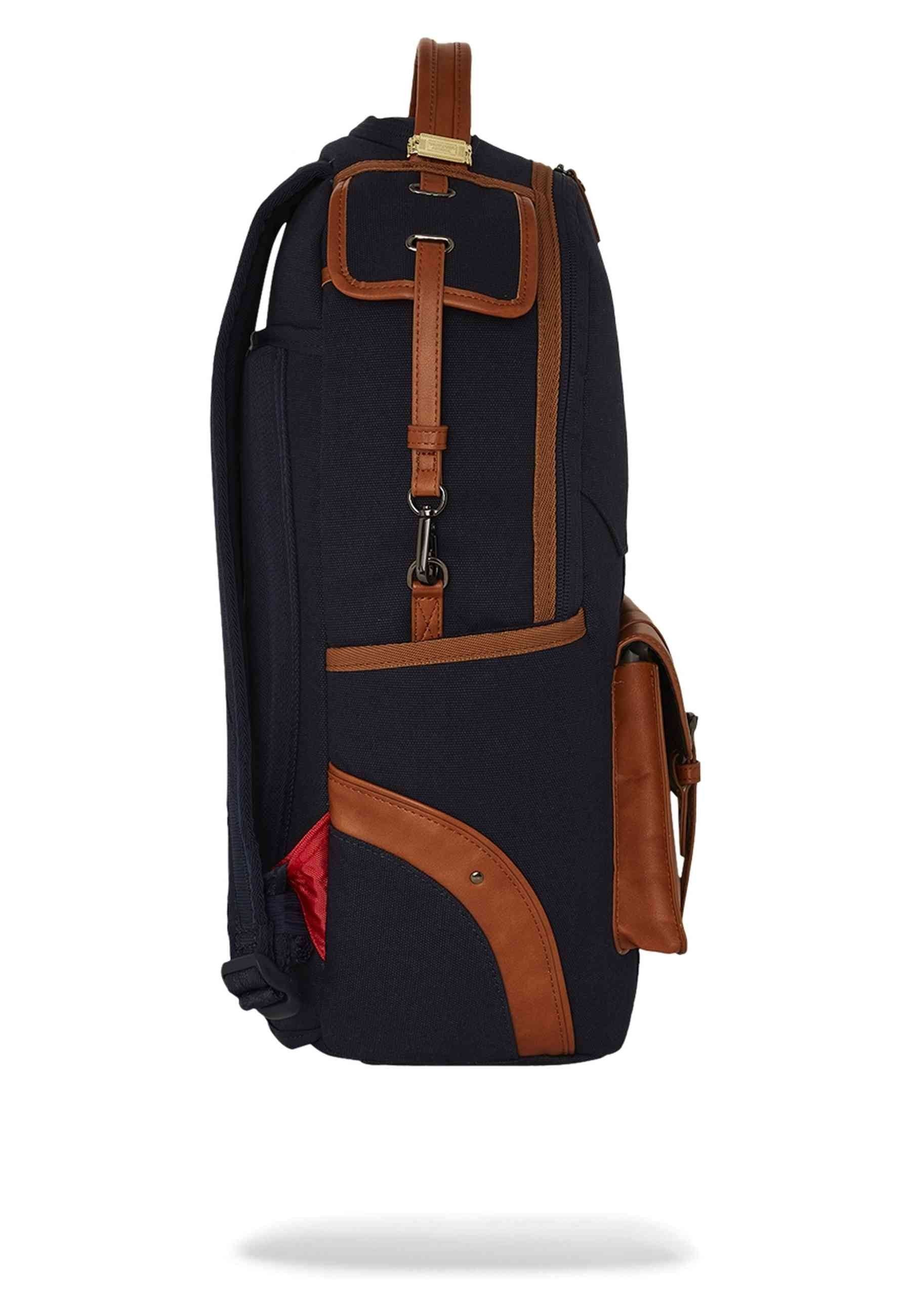 MOCHILA SPRAYGROUND MARINO WHISKEY THRONE BLUES DLXS CANVAS CARGO DLX