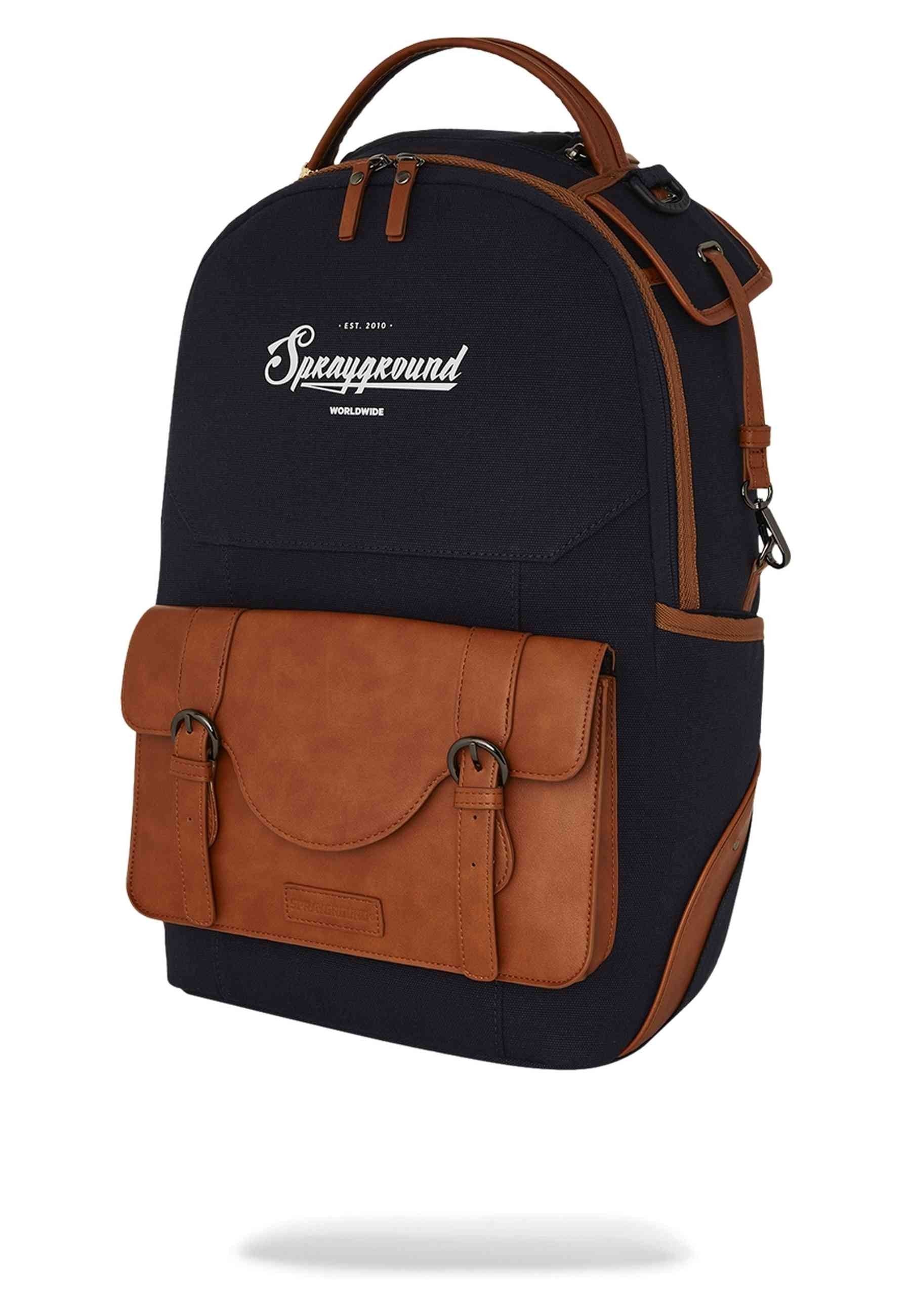 MOCHILA SPRAYGROUND MARINO WHISKEY THRONE BLUES DLXS CANVAS CARGO DLX