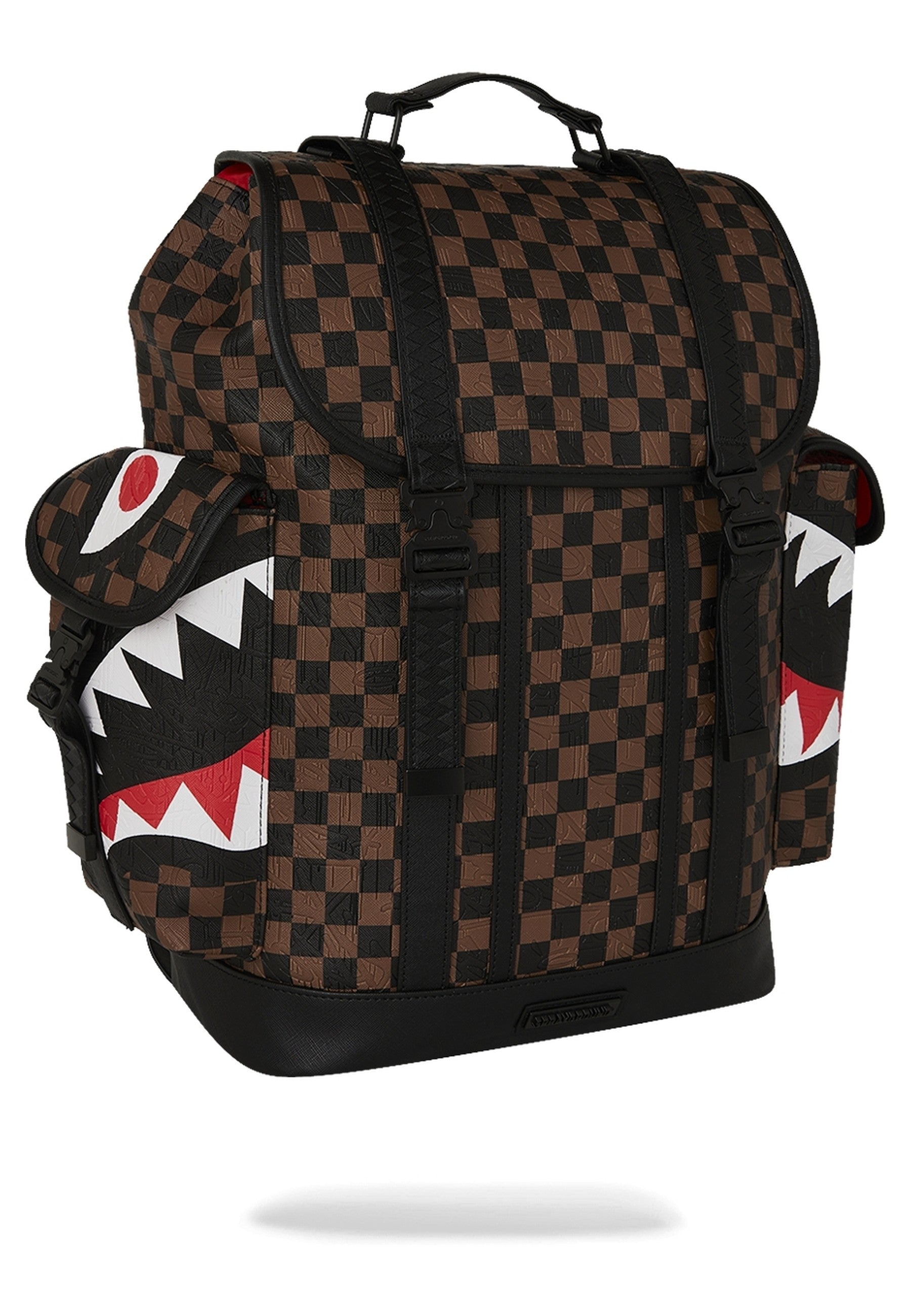 MOCHILA SPRAYGROUND MARRON CHECK 2 EMBOSS MONTE CARLO BACKPACK