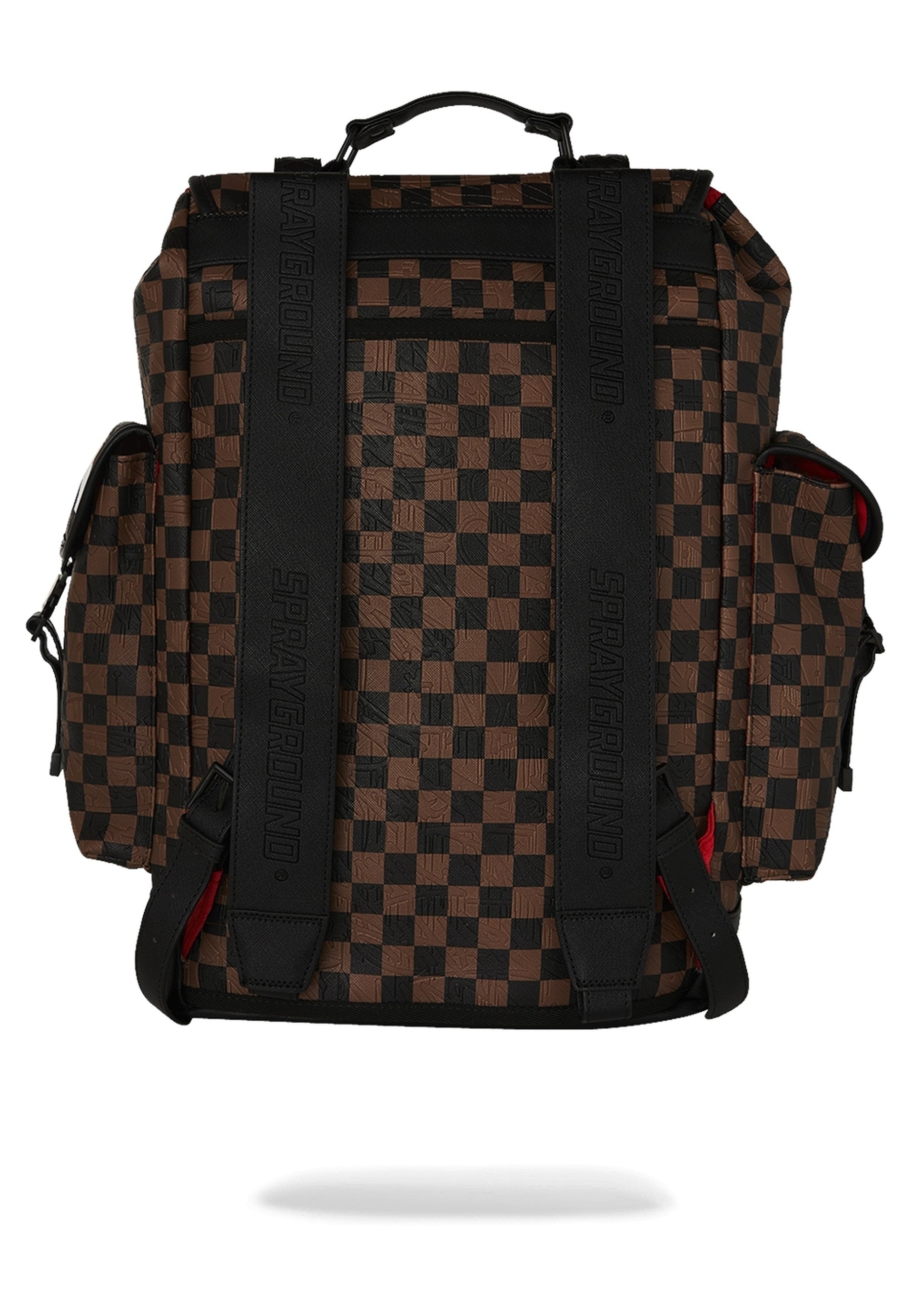 MOCHILA SPRAYGROUND MARRON CHECK 2 EMBOSS MONTE CARLO BACKPACK