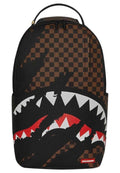 MOCHILA SPRAYGROUND MARRON CLAW TEAR CHECK BACKPACK