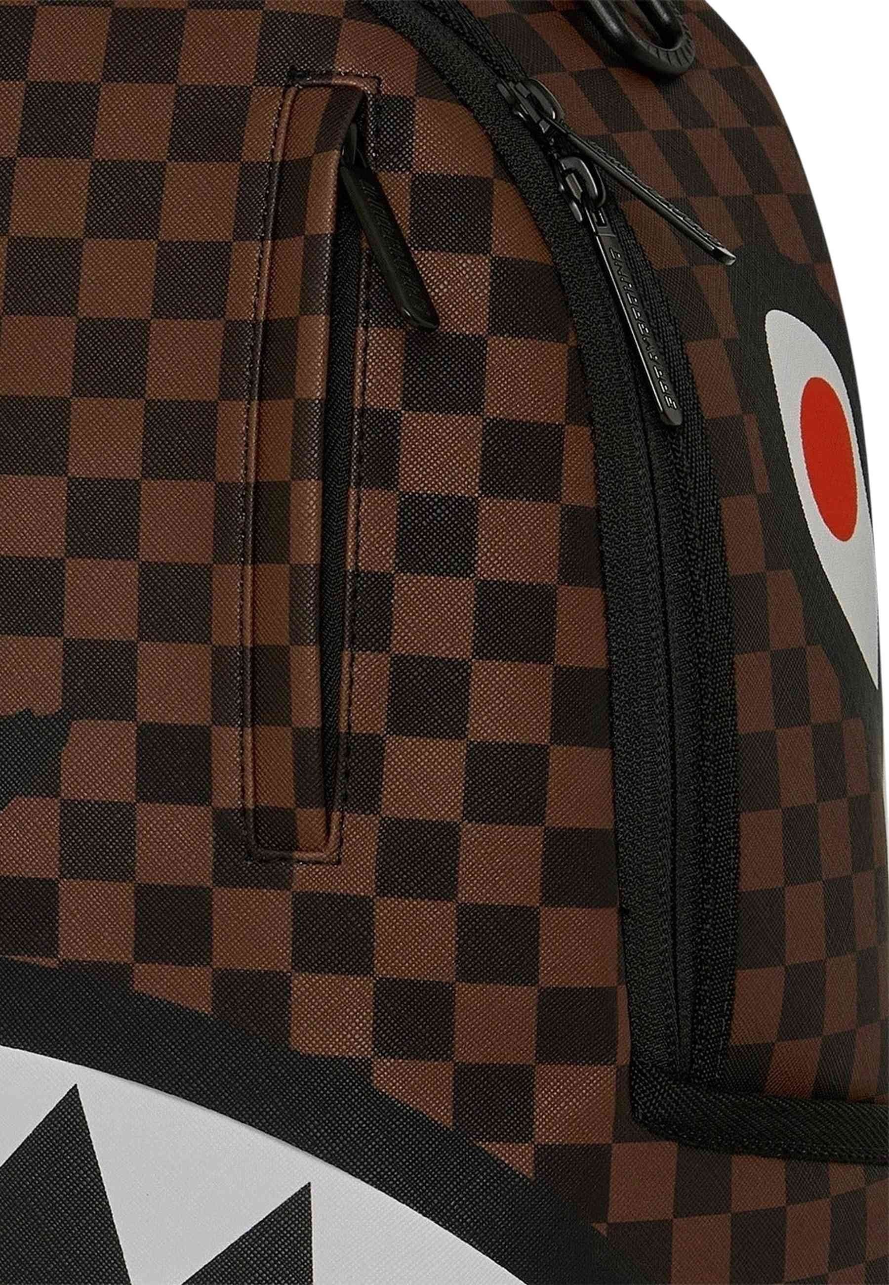MOCHILA SPRAYGROUND MARRON CLAW TEAR CHECK BACKPACK