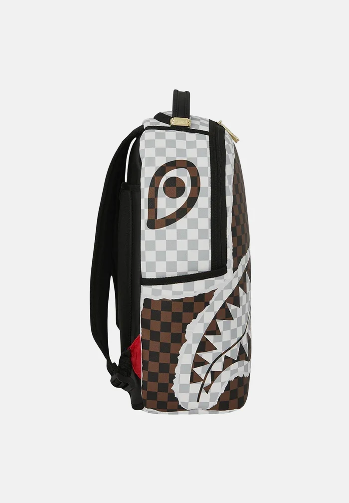 MOCHILA SPRAYGROUND MARRON CREAM AND BROWN TEAR CHACK BACKPACK