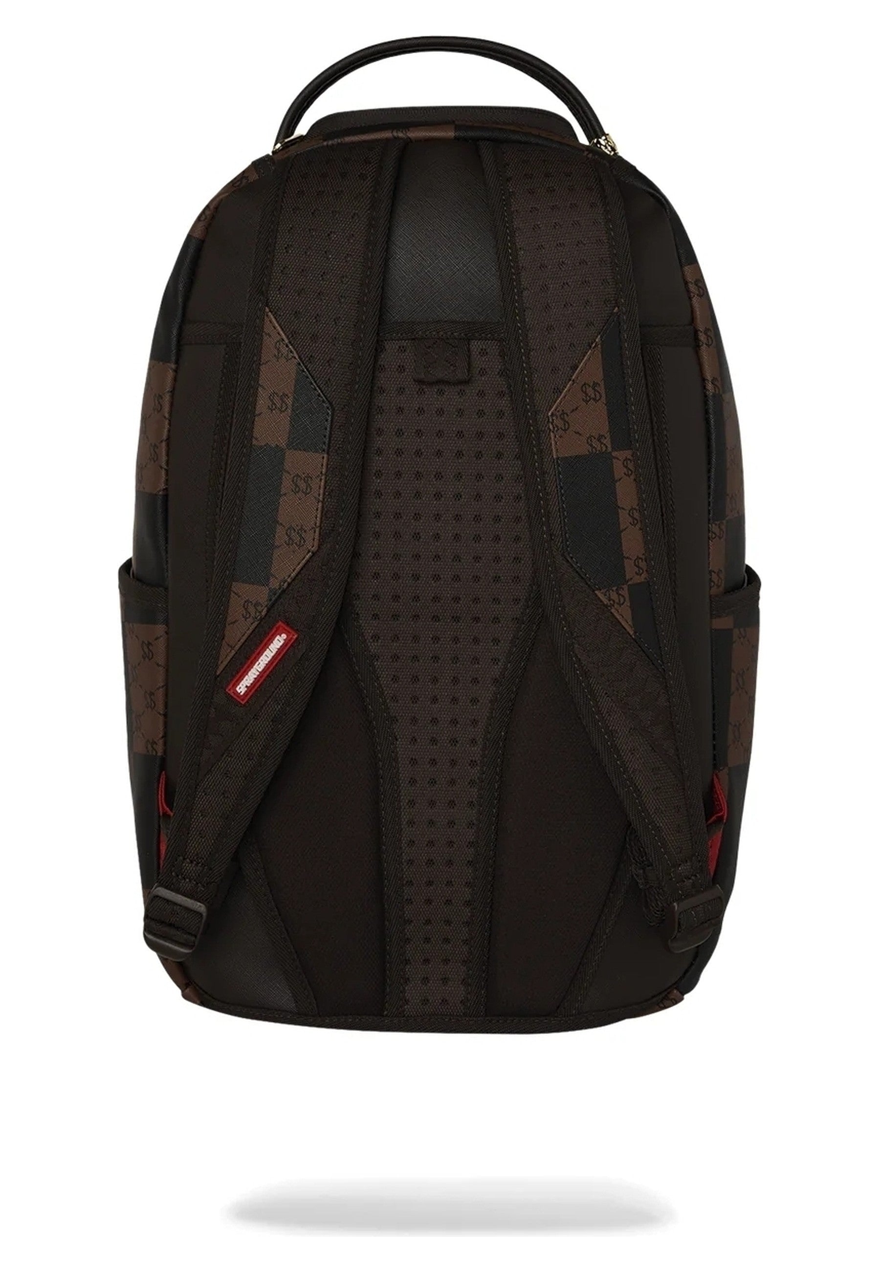 MOCHILA SPRAYGROUND MARRON ENLARGED CHECKS PARIS BACKPACK
