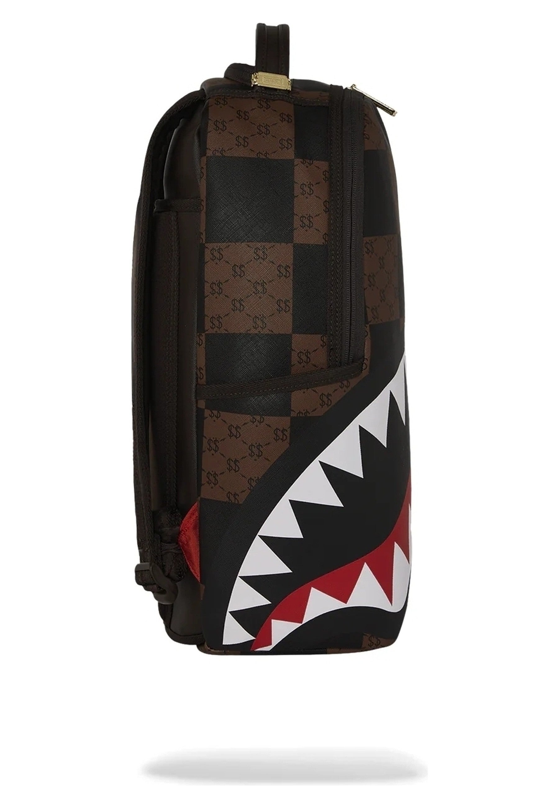 MOCHILA SPRAYGROUND MARRON ENLARGED CHECKS PARIS BACKPACK