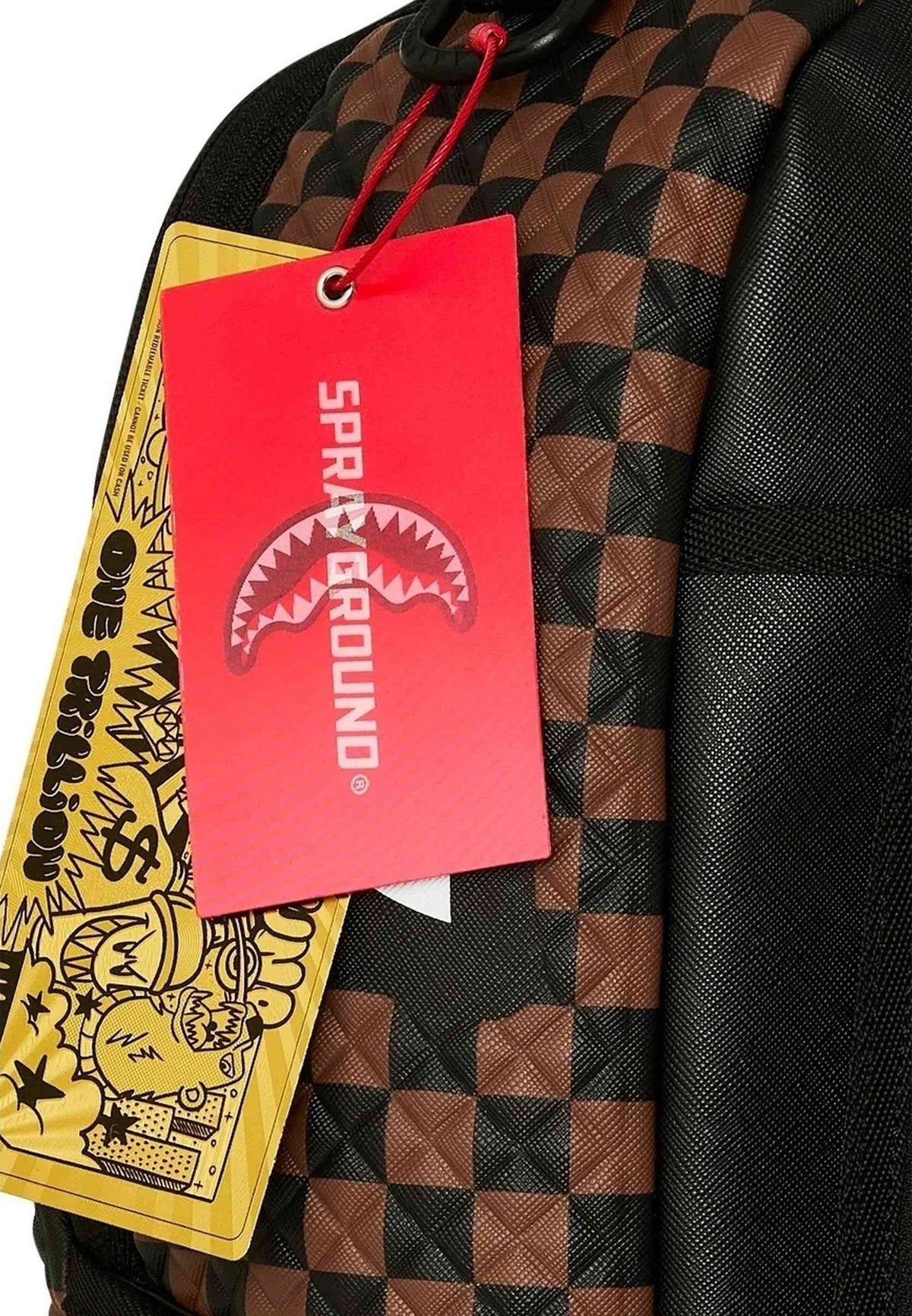 MOCHILA SPRAYGROUND MARRON SHARK IN PARIS PYRAMID BACKPACK