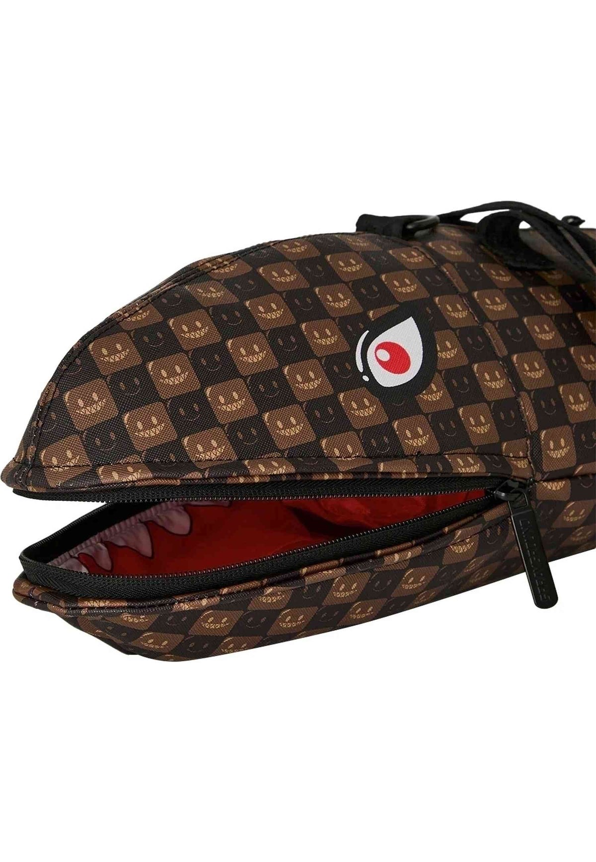 MOCHILA SPRAYGROUND MARRON SHARK IN PARIS WTF BUBBLE BROWN CHECK SHARK DUFFLE