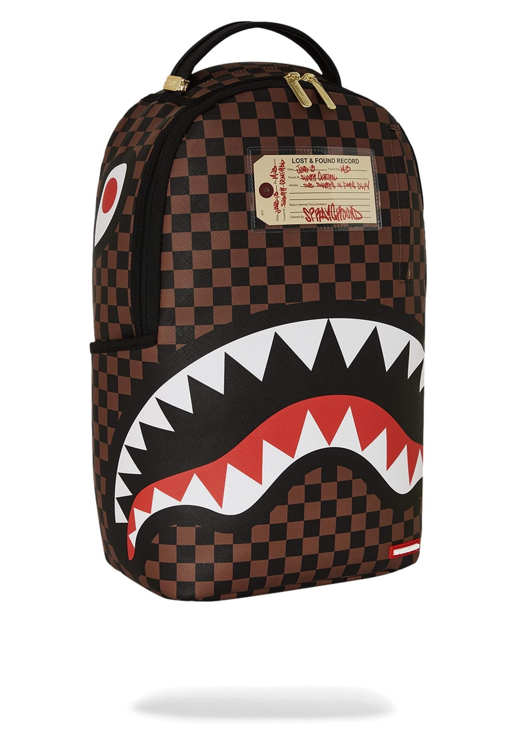 MOCHILA SPRAYGROUND MARRON SHARKS IN PARIS LOST & FOUND BACKPACK