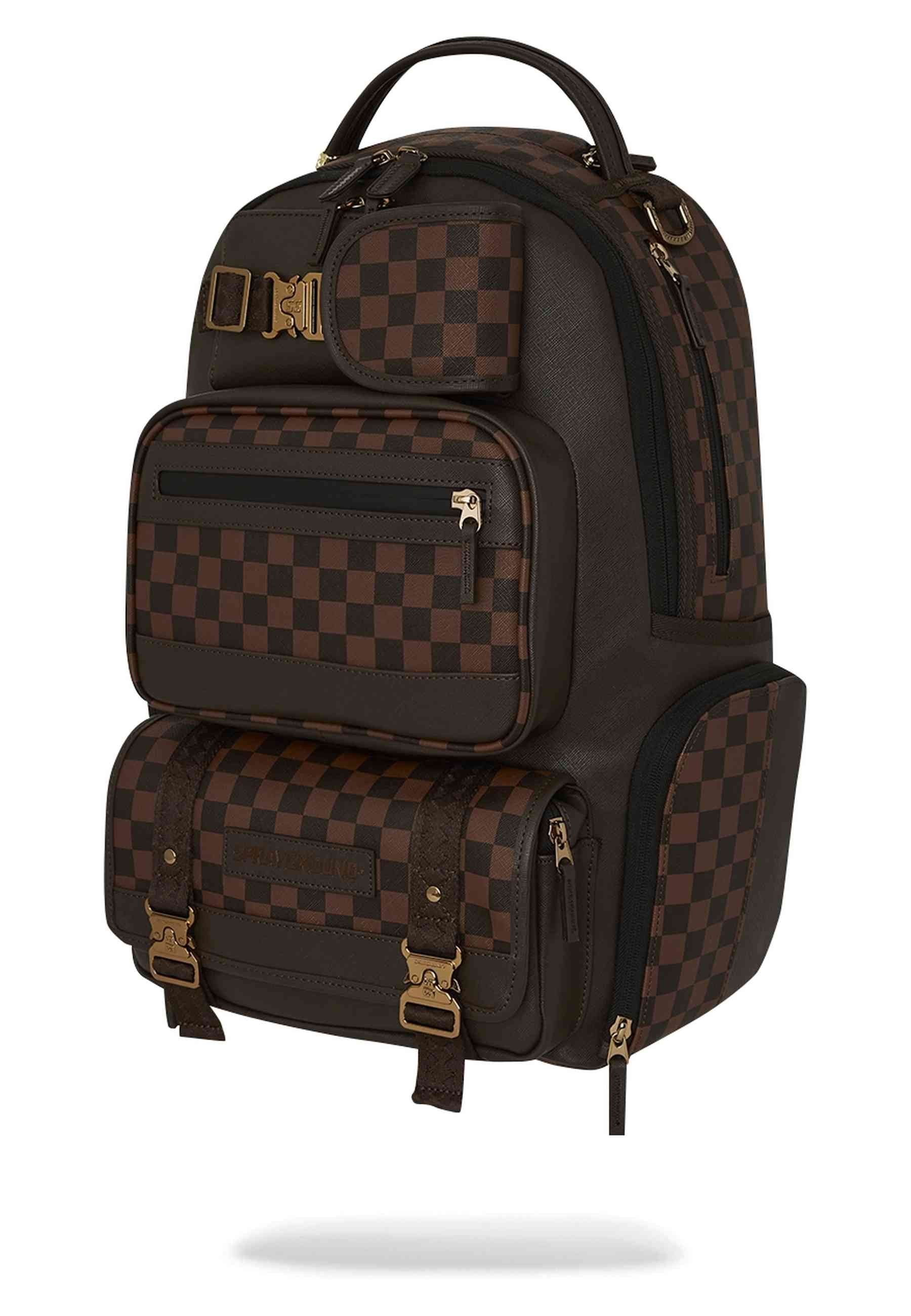 MOCHILA SPRAYGROUND MARRON SIP CARGO DLX BACKPACK