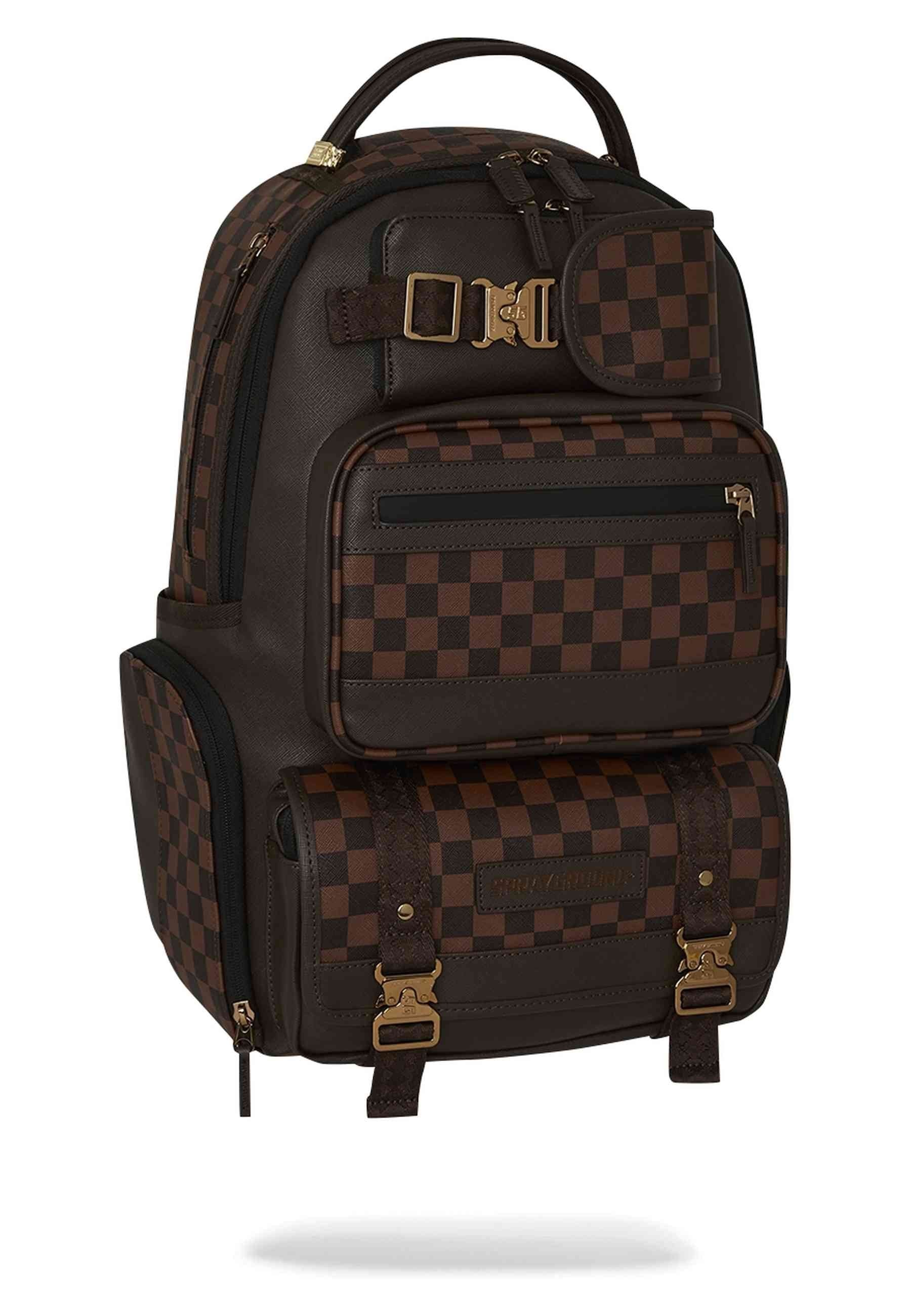MOCHILA SPRAYGROUND MARRON SIP CARGO DLX BACKPACK