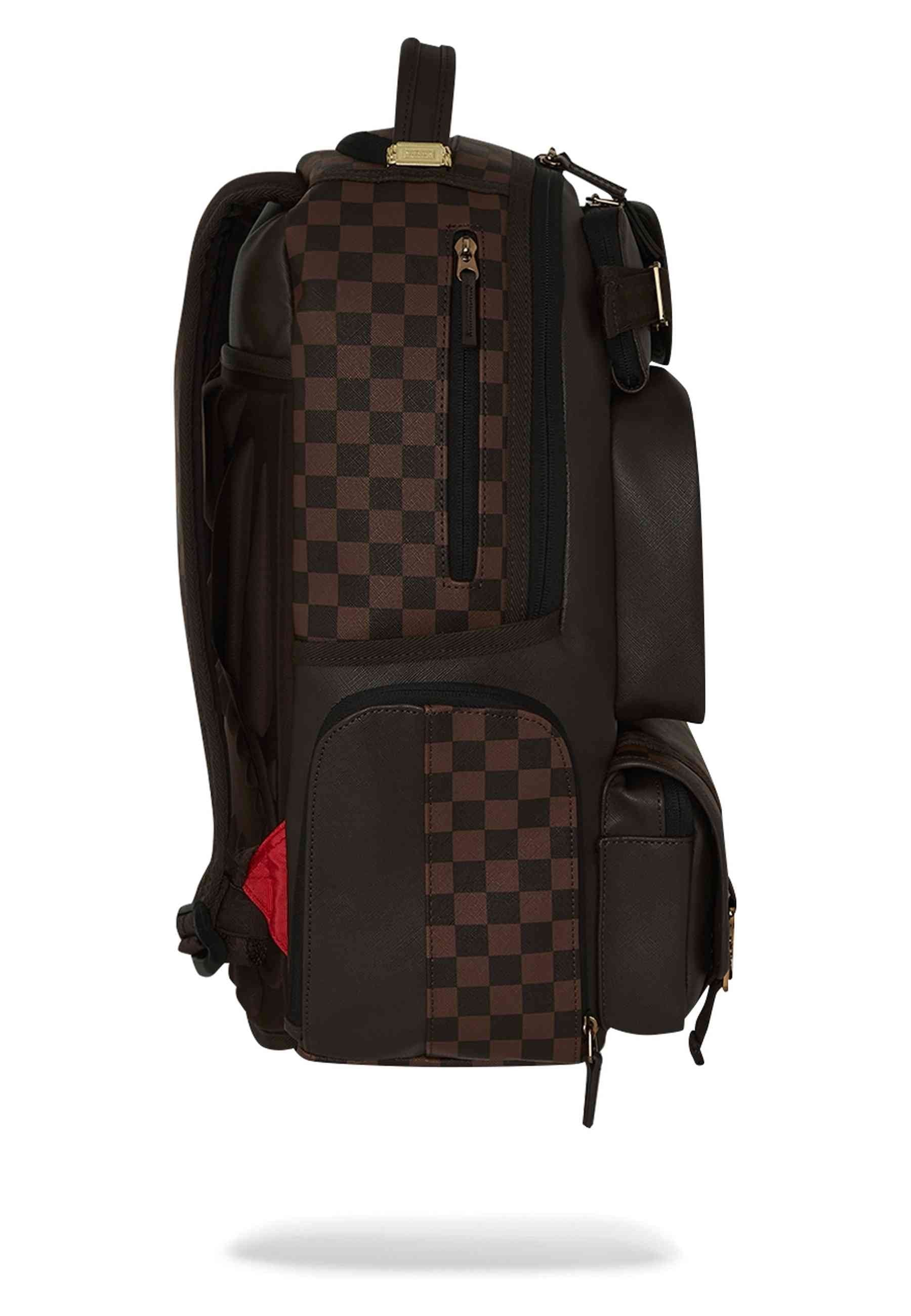 MOCHILA SPRAYGROUND MARRON SIP CARGO DLX BACKPACK