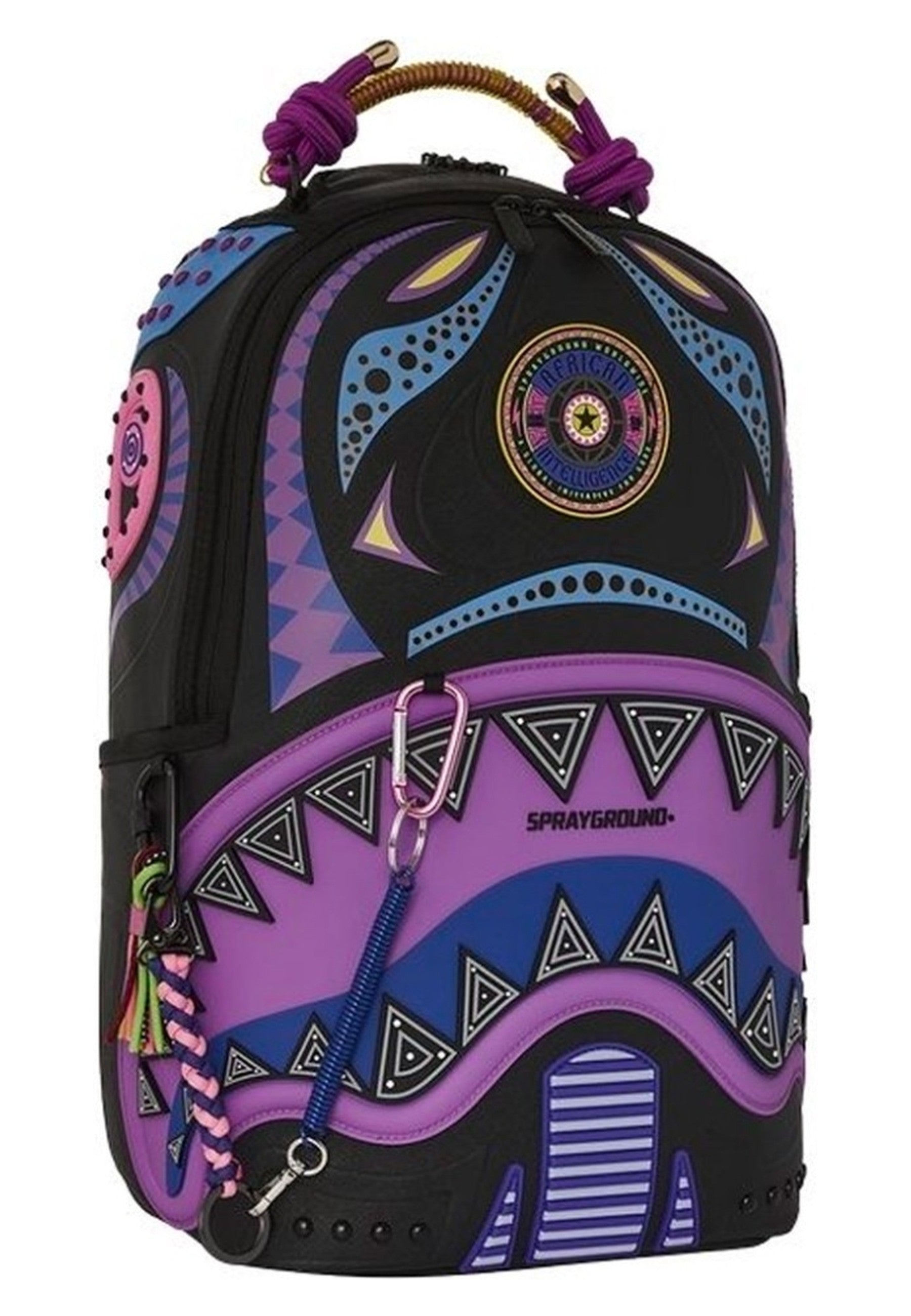 MOCHILA SPRAYGROUND NEGRA A.I. PURPLE WONDERLAND BACKPACK