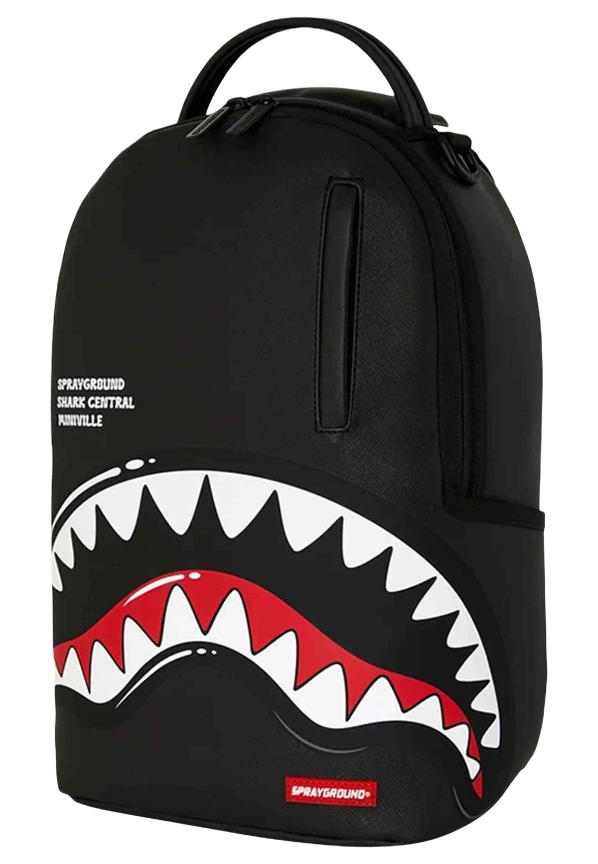 MOCHILA SPRAYGROUND NEGRA BLACK TOON SHARK MINI BACKPACK