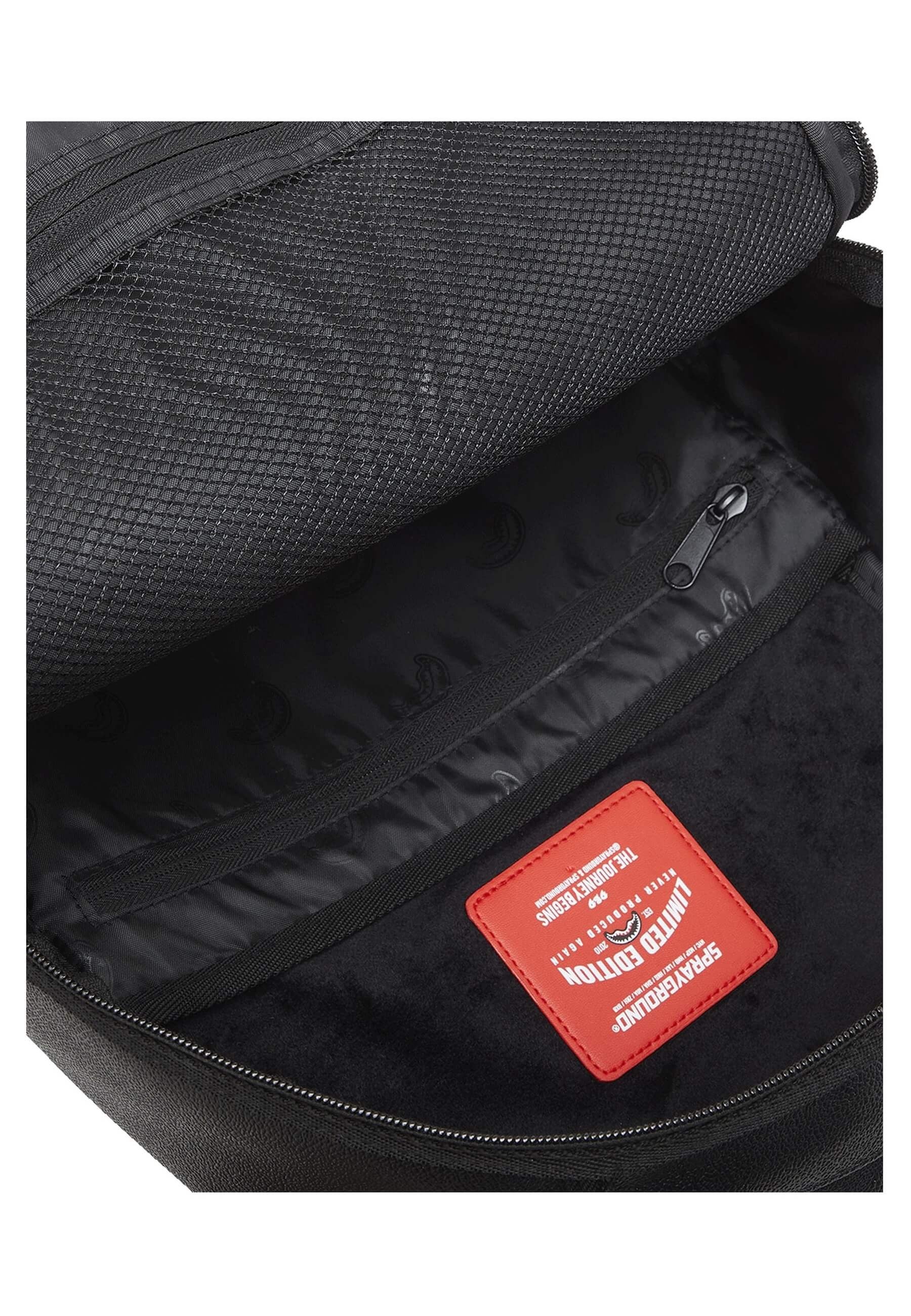 MOCHILA SPRAYGROUND NEGRA DOSE OF CHECK DEUX DLXS BACKPACK