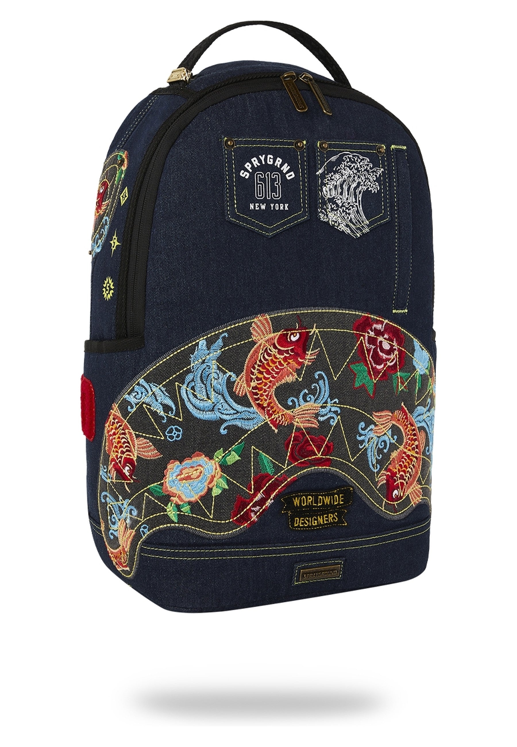 MOCHILA SPRAYGROUND NEGRA EVISU STYLE BACKPACK