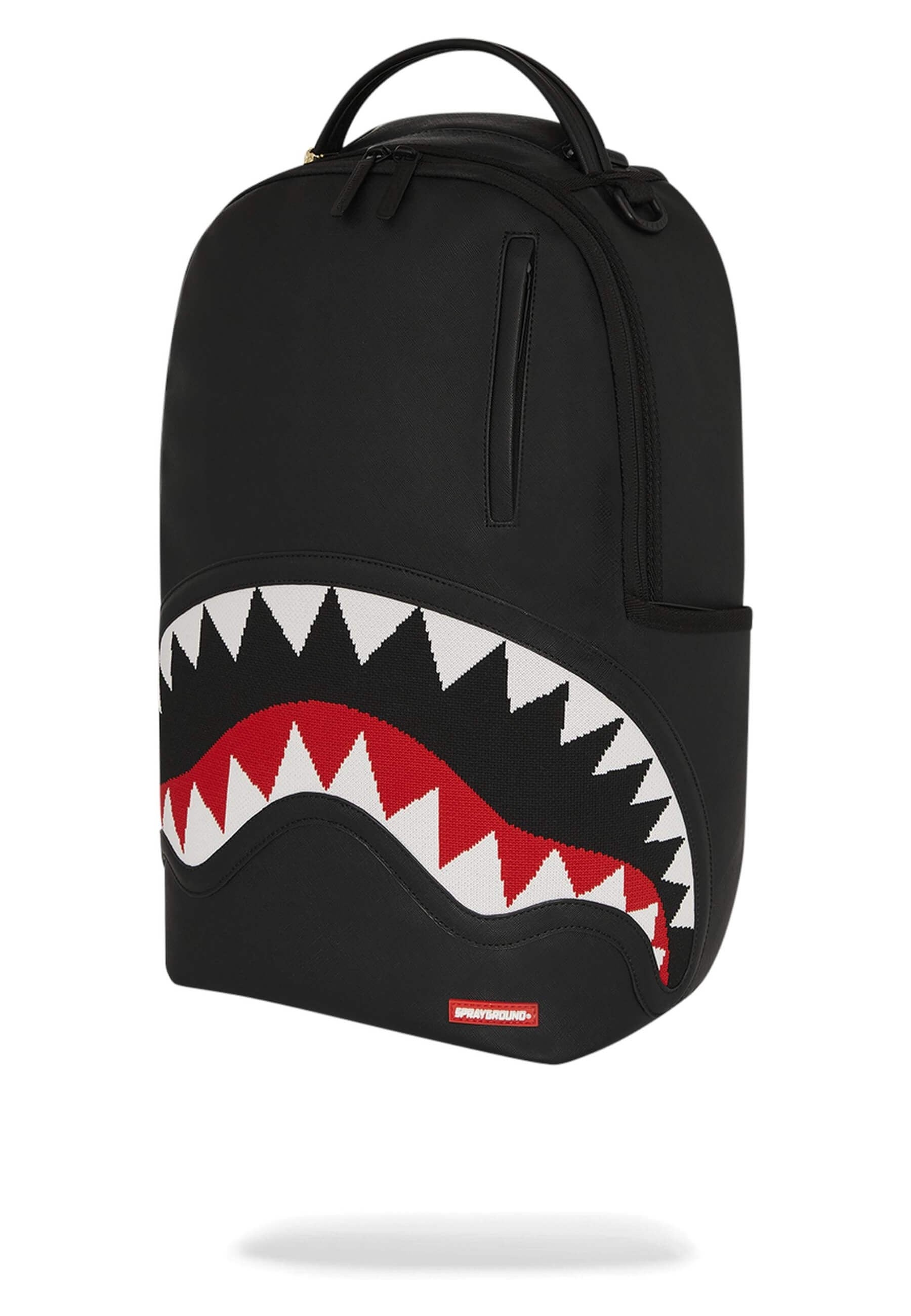 MOCHILA SPRAYGROUND NEGRA FLY KNIT MOUTH DLX SATIN BACKPACK