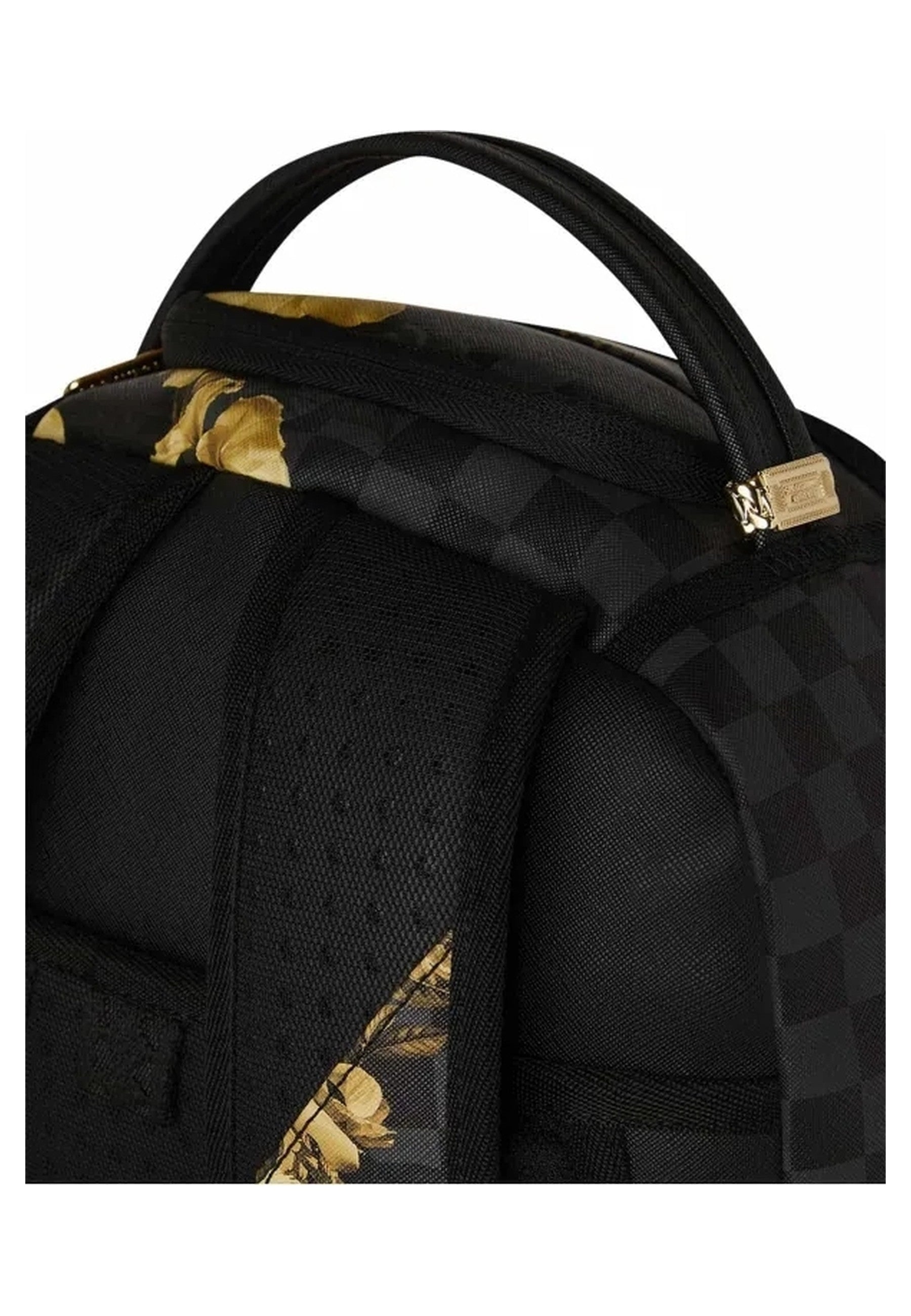 MOCHILA SPRAYGROUND NEGRA GOLD FLORAL REMIX BACKPACK