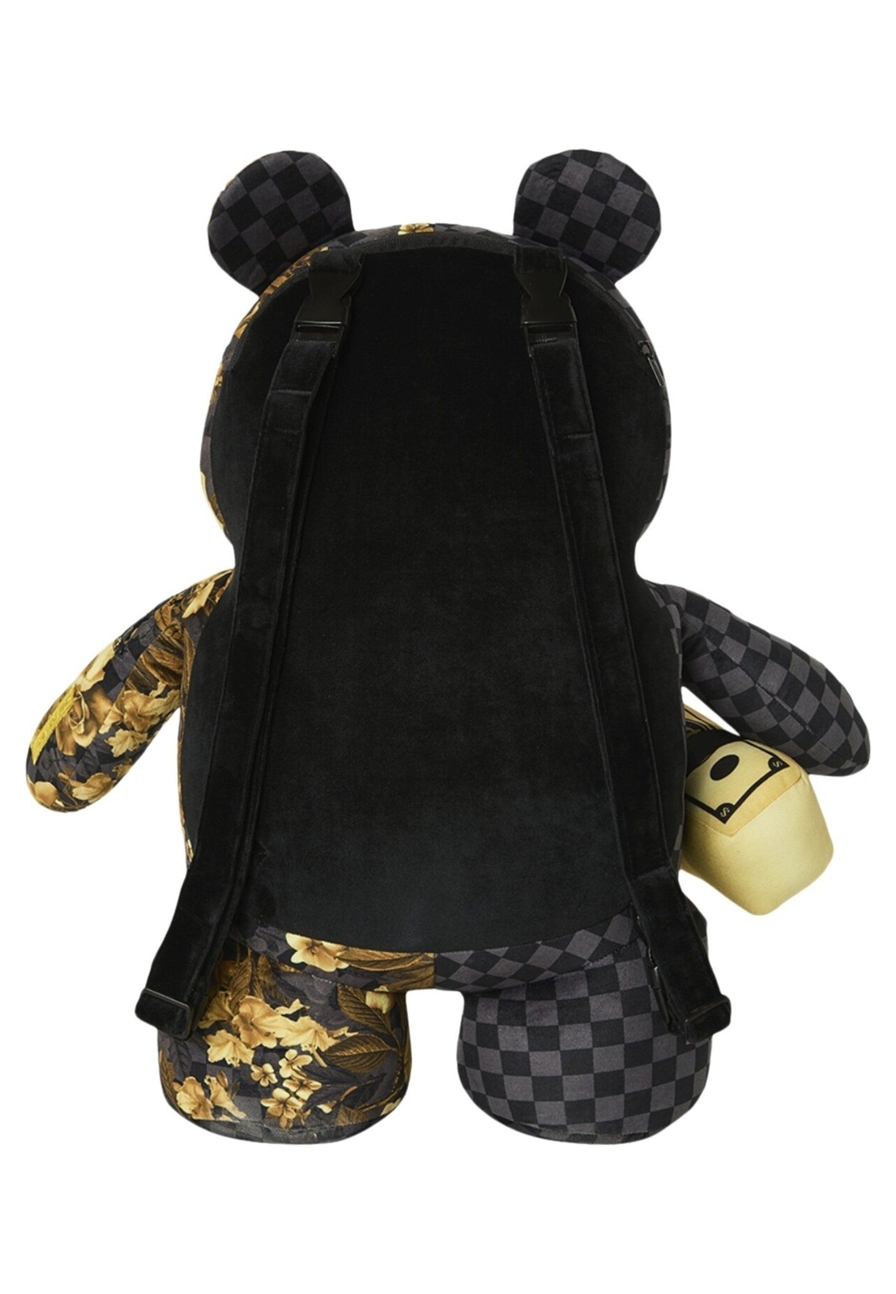 MOCHILA SPRAYGROUND NEGRA GOLD FLORAL REMIX MONEYBEAR BACKPACK