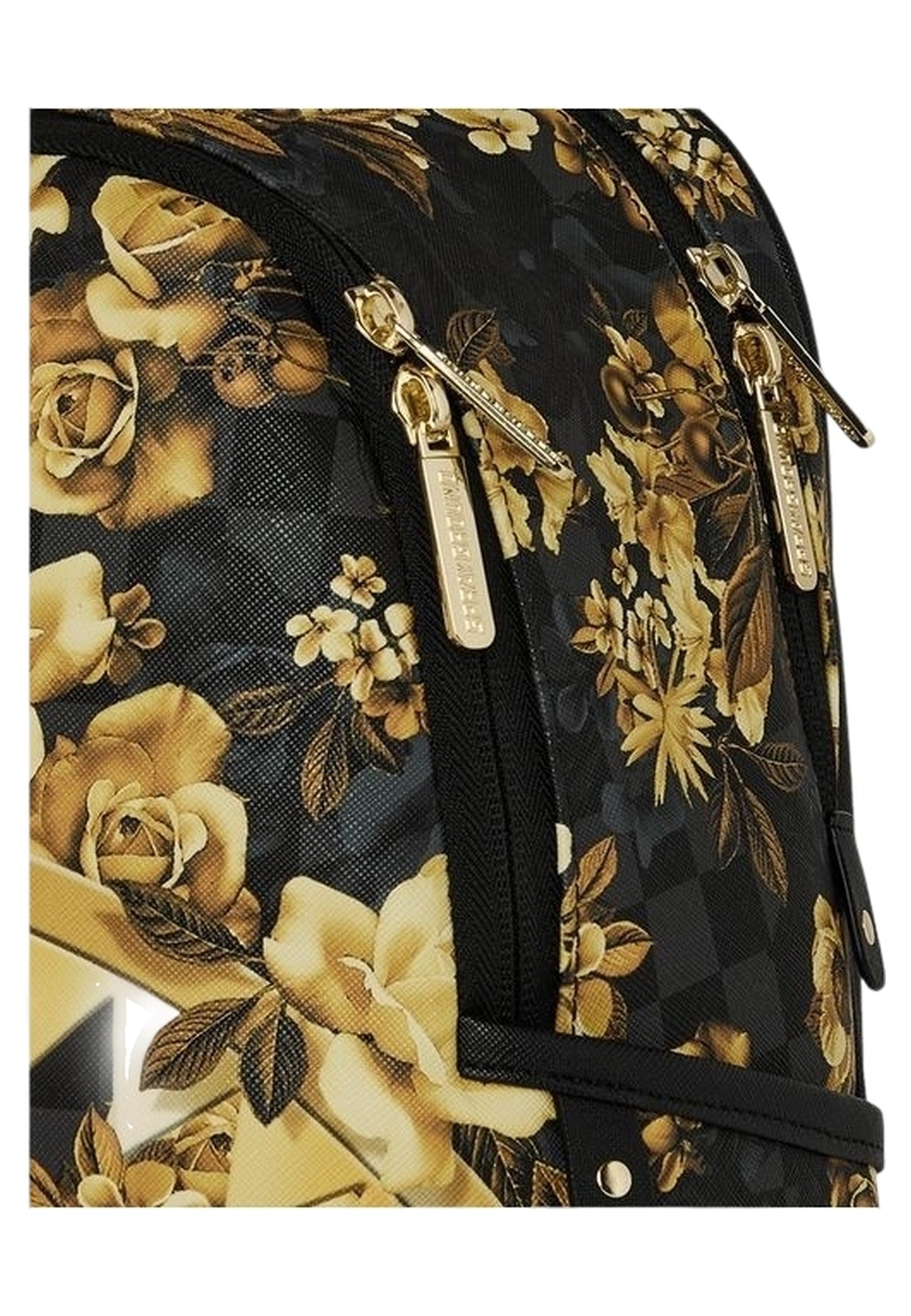 MOCHILA SPRAYGROUND NEGRA GOLD FLORAL REMIX SAVAGE BACKPACK