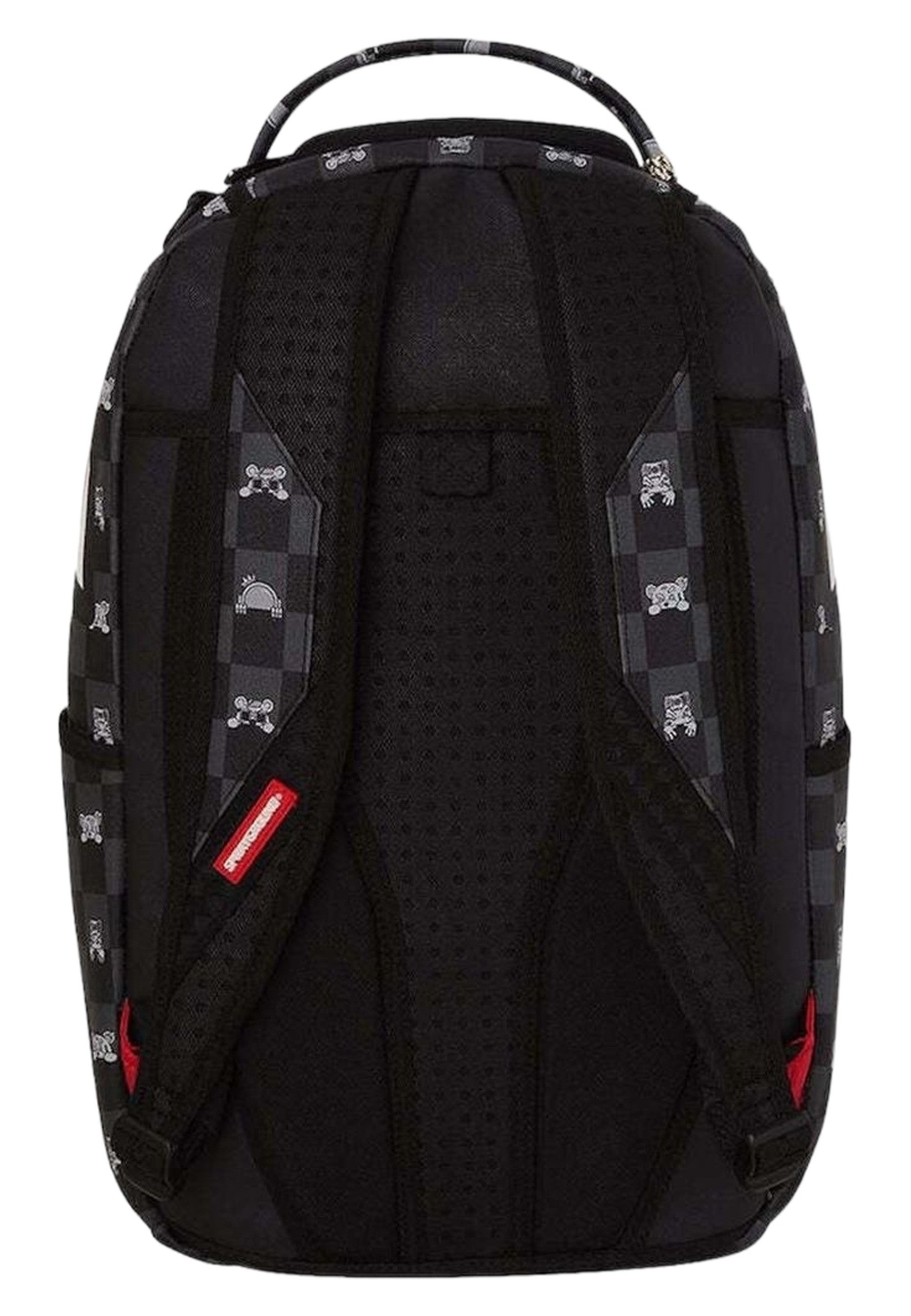 MOCHILA SPRAYGROUND NEGRA GRAY PEEKING CHARACTER CHECK BACKPACK