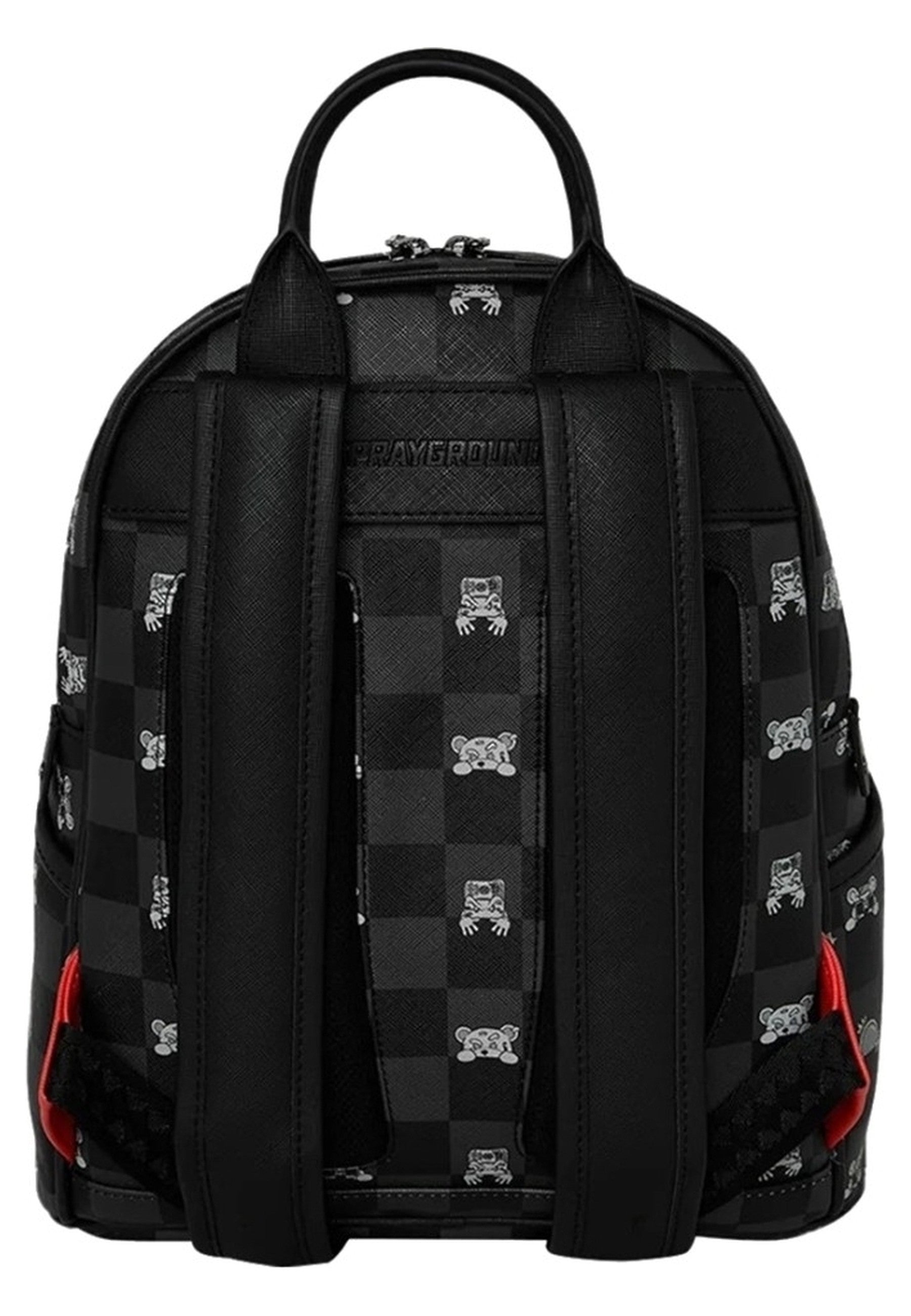 MOCHILA SPRAYGROUND NEGRA GRAY PEEKING CHARACTER CHECK SAVAGE BACKPACK