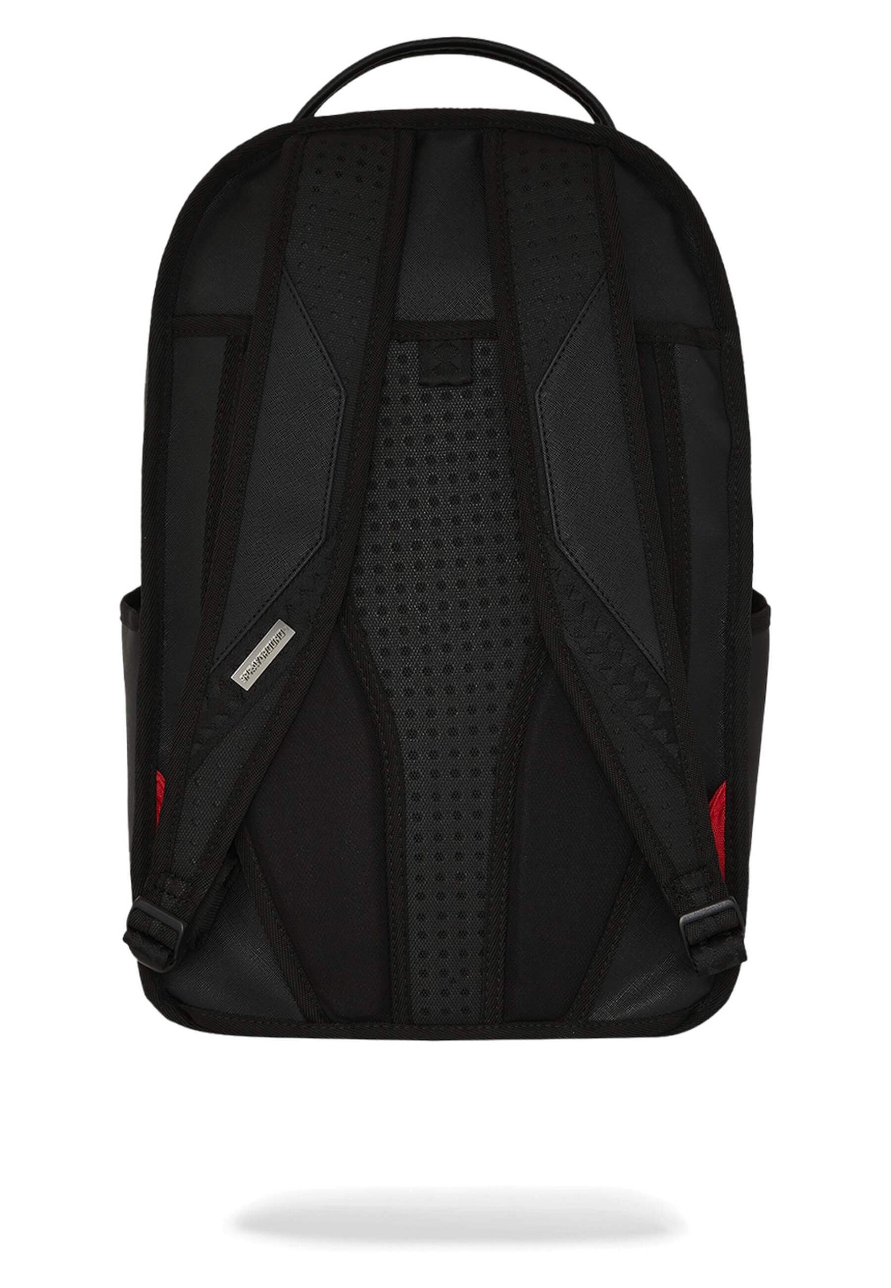 MOCHILA SPRAYGROUND NEGRA METALLIC DRIP SHARK BUBBLE LETTERS DLX BCKPACK