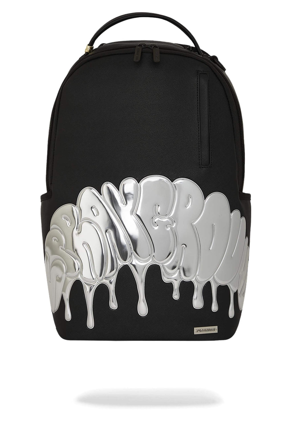 MOCHILA SPRAYGROUND NEGRA METALLIC DRIP SHARK BUBBLE LETTERS DLX BCKPACK