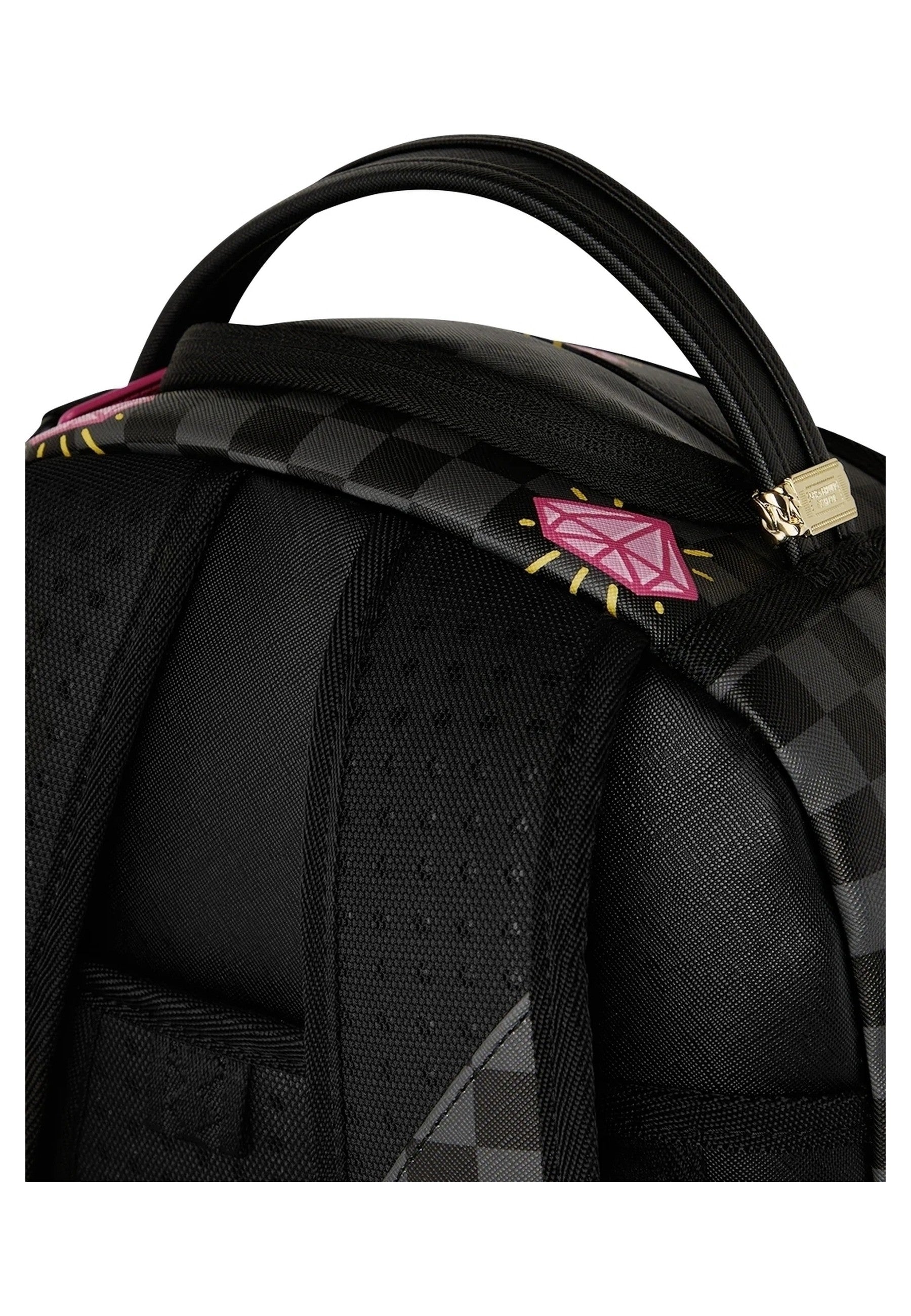 MOCHILA SPRAYGROUND NEGRA PANTERA ROSA PINK PANTHER DRIPPY DIAMONDS BACKPACK