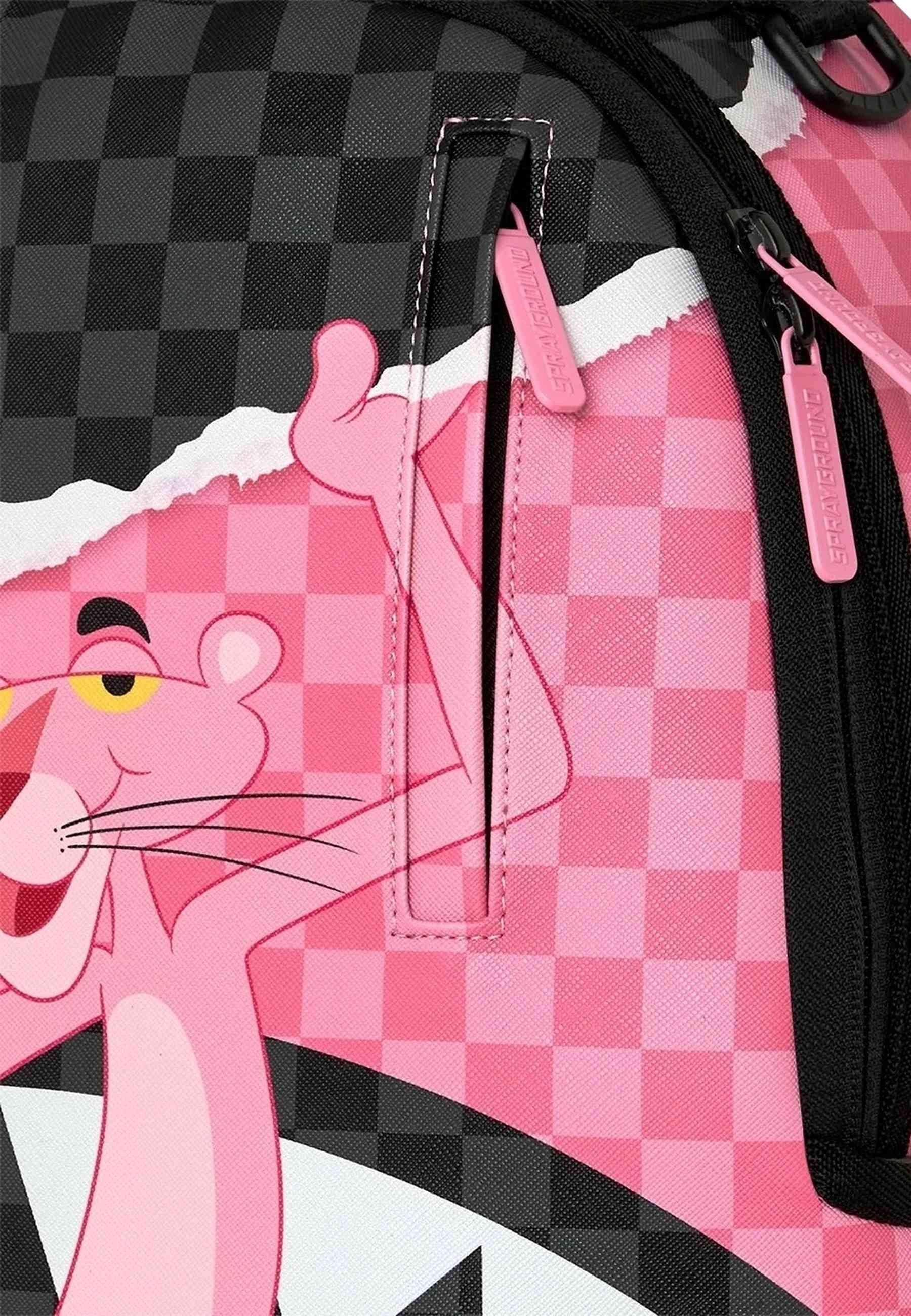 MOCHILA SPRAYGROUND NEGRA PINK PANTHER ON THE RUN BACKPACK