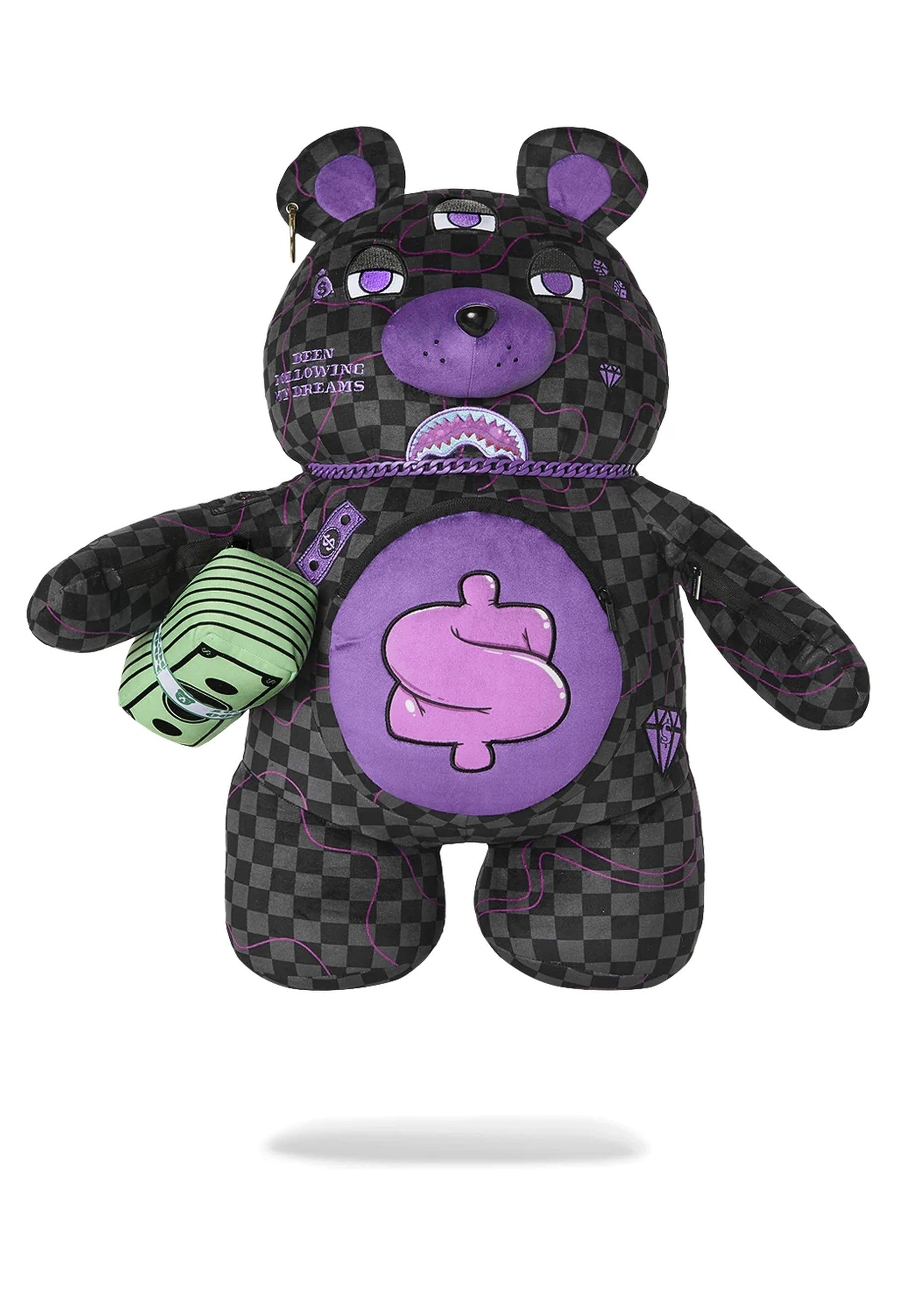 MOCHILA SPRAYGROUND NEGRA PURPLE SLIM TAKEOVER BACKPACK