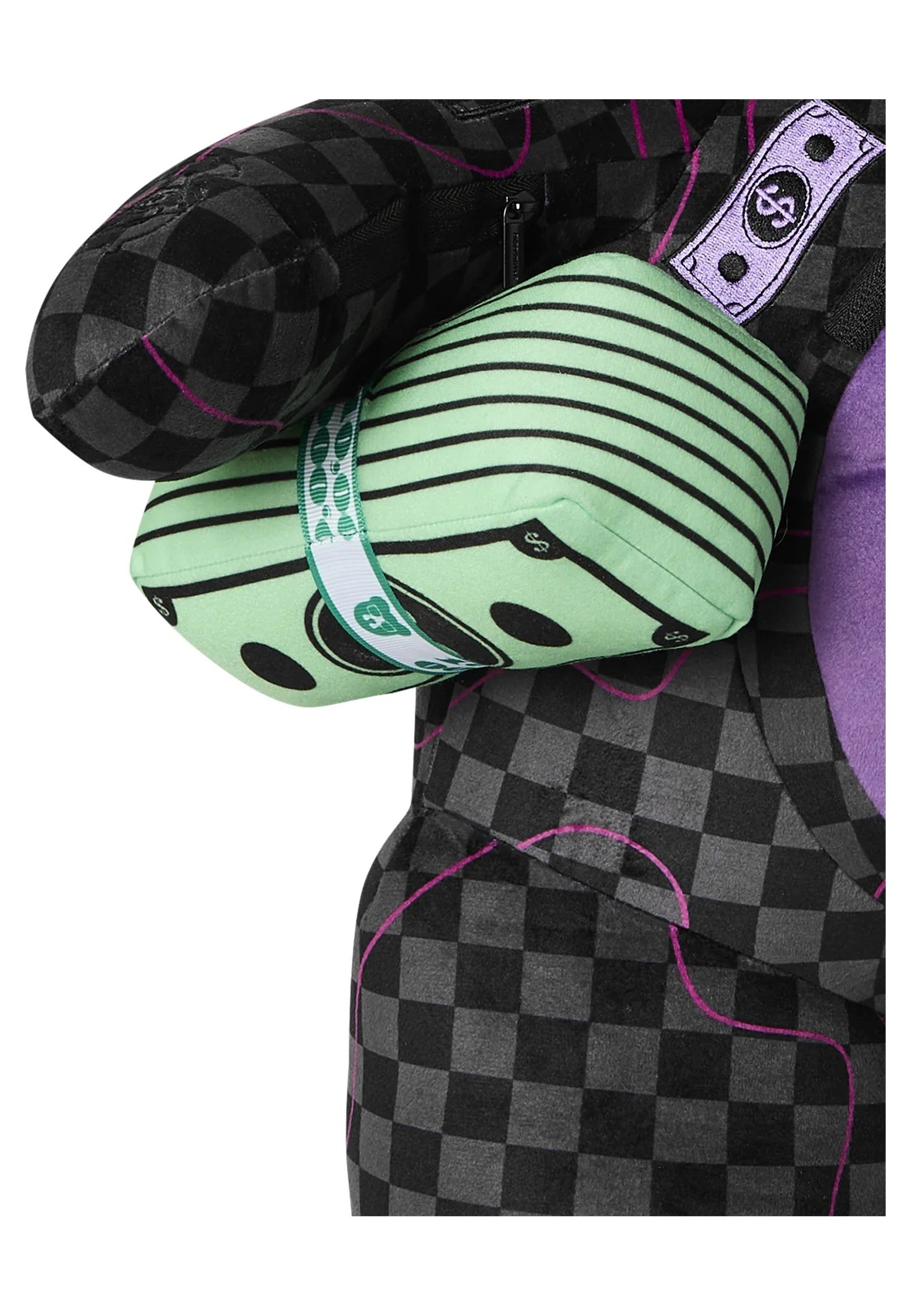 MOCHILA SPRAYGROUND NEGRA PURPLE SLIM TAKEOVER BACKPACK