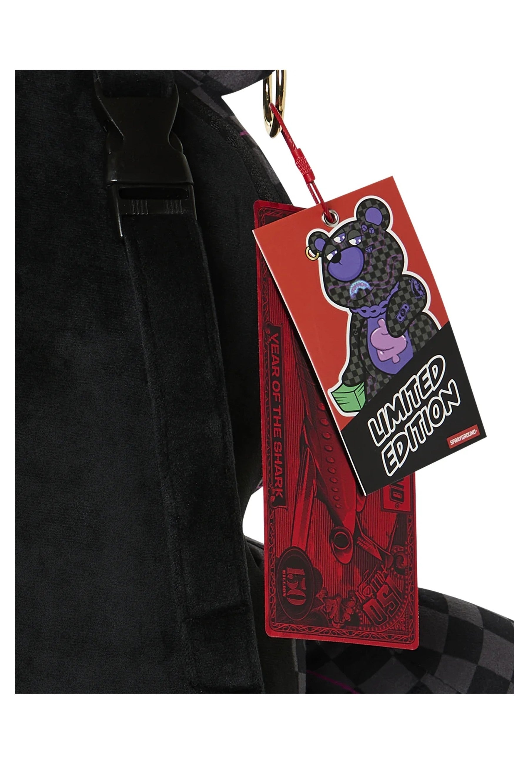 MOCHILA SPRAYGROUND NEGRA PURPLE SLIM TAKEOVER BACKPACK