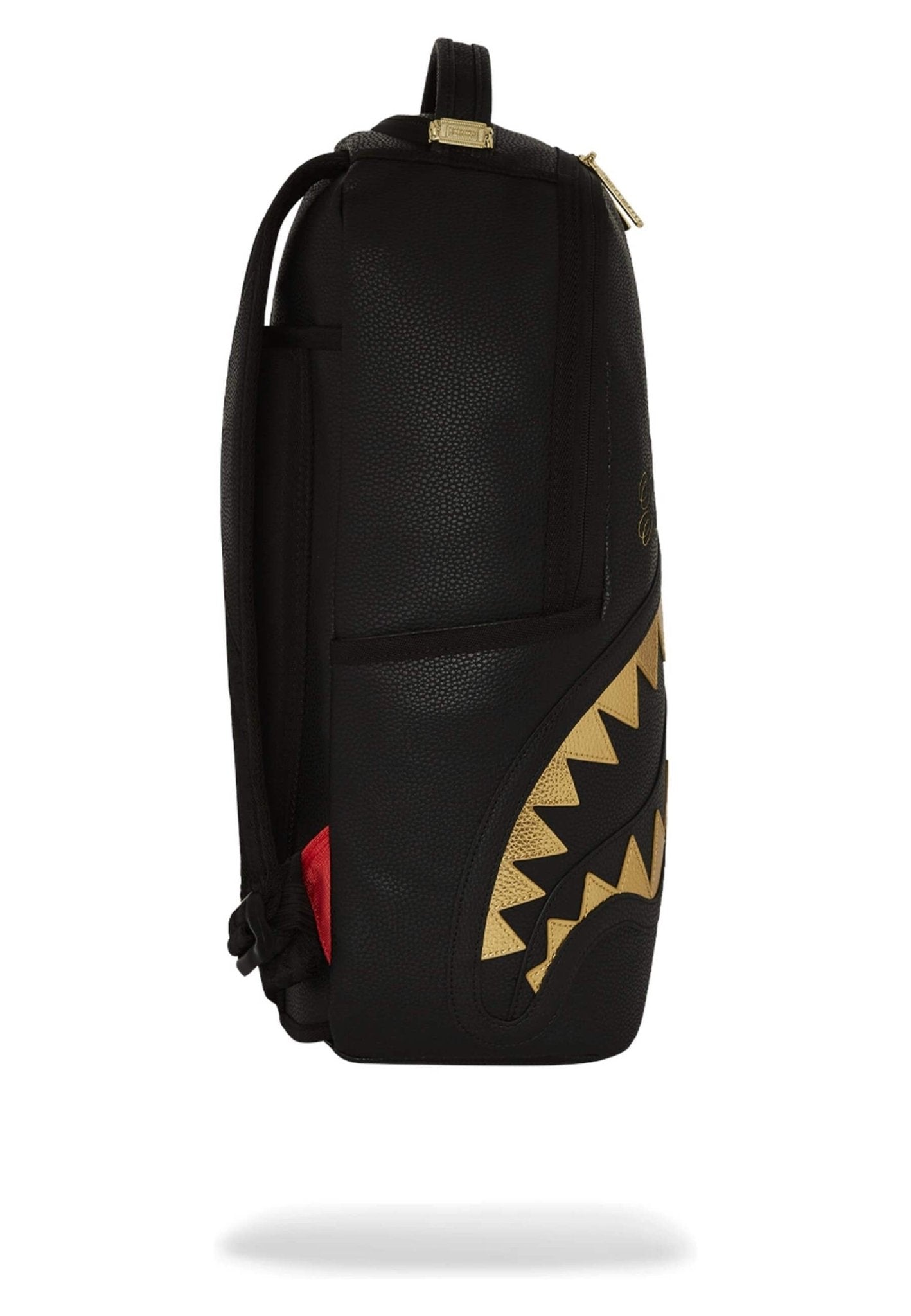 MOCHILA SPRAYGROUND NEGRA SHARK CENTRAL GOLD DLXSV PACKPACK - AREA ZERO